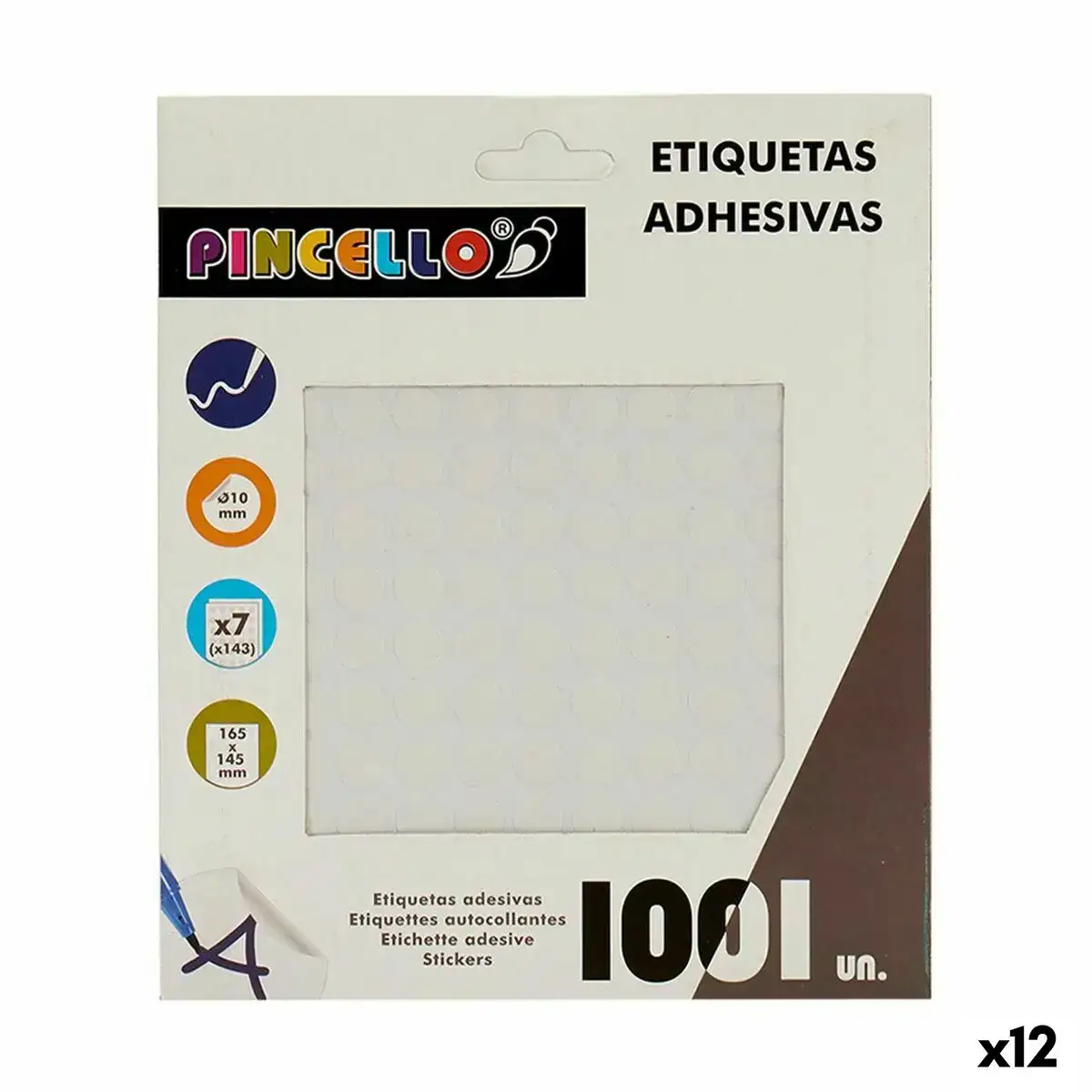 Etiquettes adhesives o 10 mm blanc 12 unites _9403. Entrez dans l'Univers de DIAYTAR COTE D'IVOIRE - Votre Destination de Shopping Complète. Découvrez des produits qui reflètent la diversité et la richesse culturelle du Côte d'Ivoire, le tout à portée de clic.