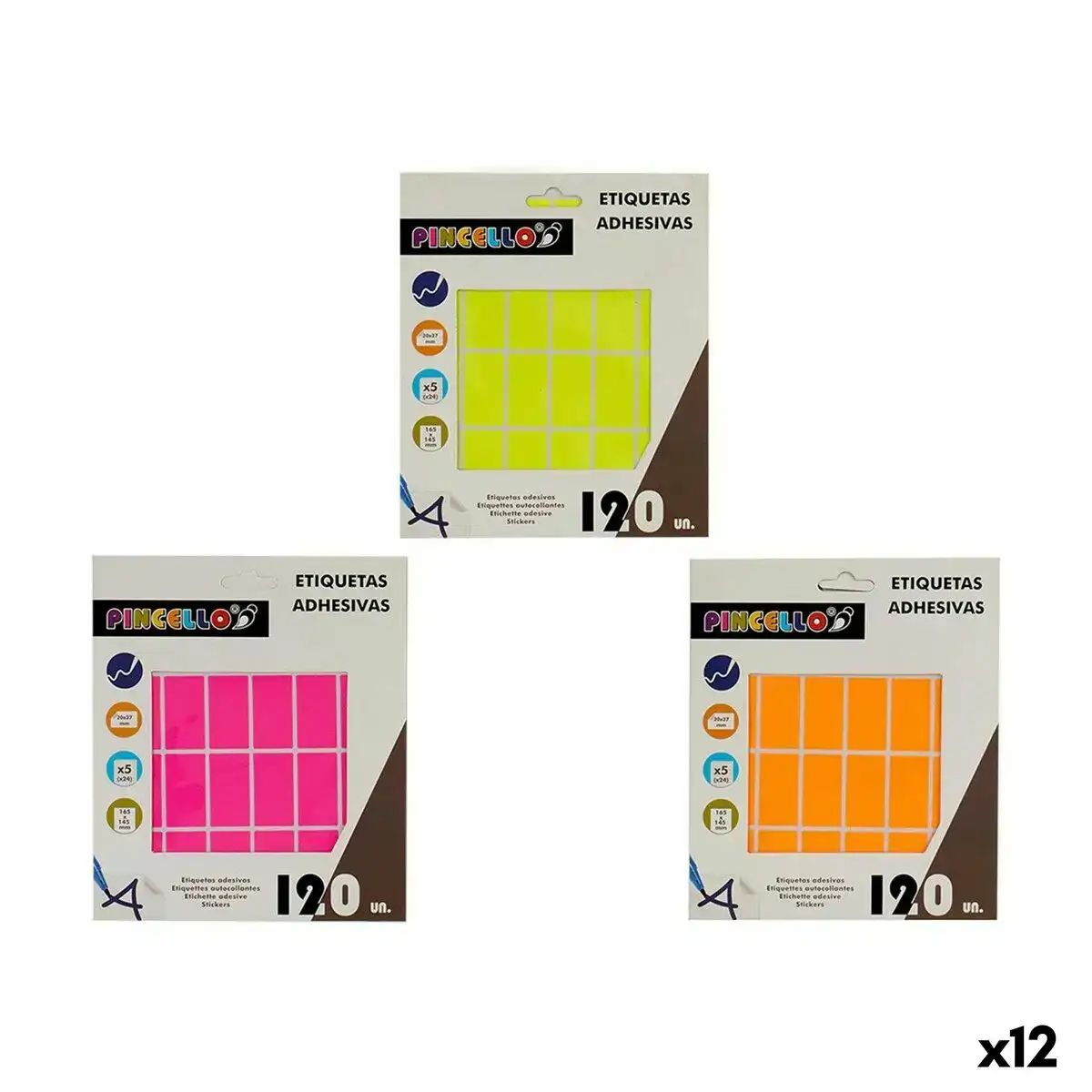 Etiquettes adhesives rectangulaire 20 x 37 mm 12 unites _1005. DIAYTAR COTE D'IVOIRE - Là où les Possibilités sont Infinies. Parcourez nos catégories et laissez-vous séduire par des produits qui enrichiront votre quotidien, du pratique à l'esthétique.