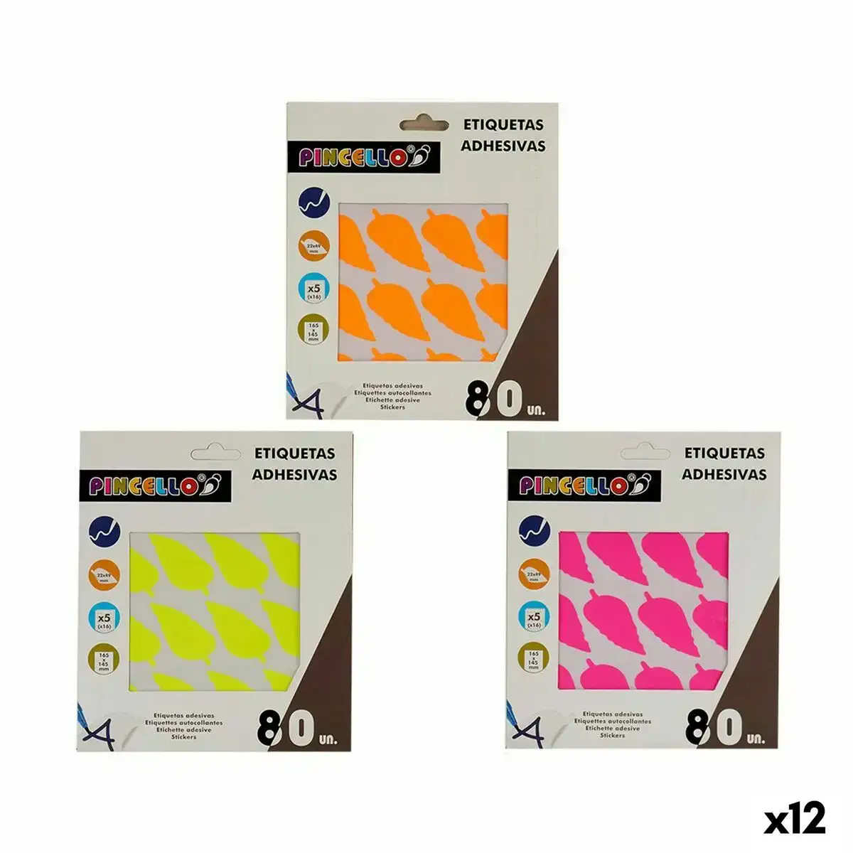 Etiquettes adhesives volets 22 x 49 mm 12 unites _9197. DIAYTAR COTE D'IVOIRE - Là où la Découverte est au Rendez-vous. Plongez dans notre catalogue et trouvez des articles qui éveilleront votre curiosité et élargiront vos horizons.