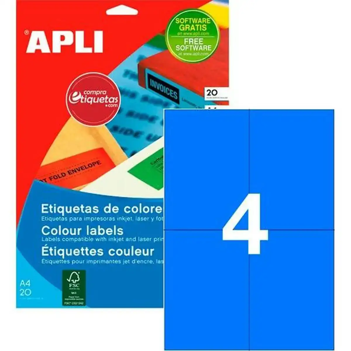 Etiquettes pour imprimante apli 105 x 148 mm bleu 20 volets_1896. Entrez dans l'Univers de DIAYTAR COTE D'IVOIRE - Où Chaque Produit a une Signification. Explorez notre gamme diversifiée et découvrez des articles qui résonnent avec votre vie.