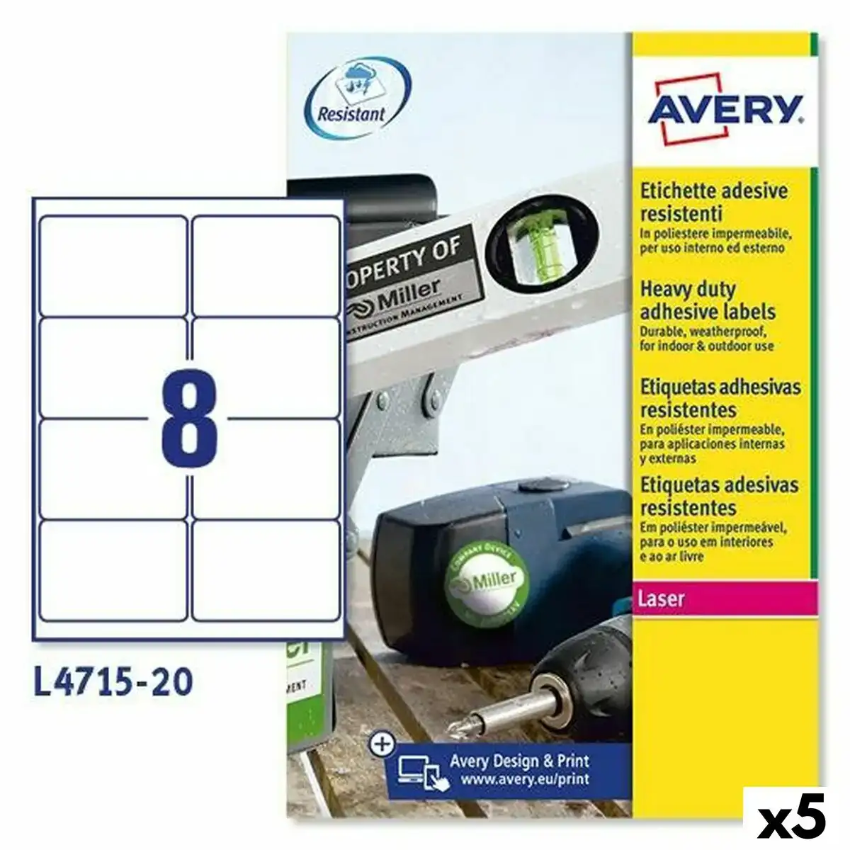 Etiquettes pour imprimante avery l4515 blanc 20 volets 99 1 x 67 7 mm 5 unites _1332. DIAYTAR COTE D'IVOIRE - Là où Choisir est un Acte d'Amour pour la Culture Côte d'Ivoireaise. Explorez notre gamme et choisissez des produits qui célèbrent la richesse de notre patrimoine.