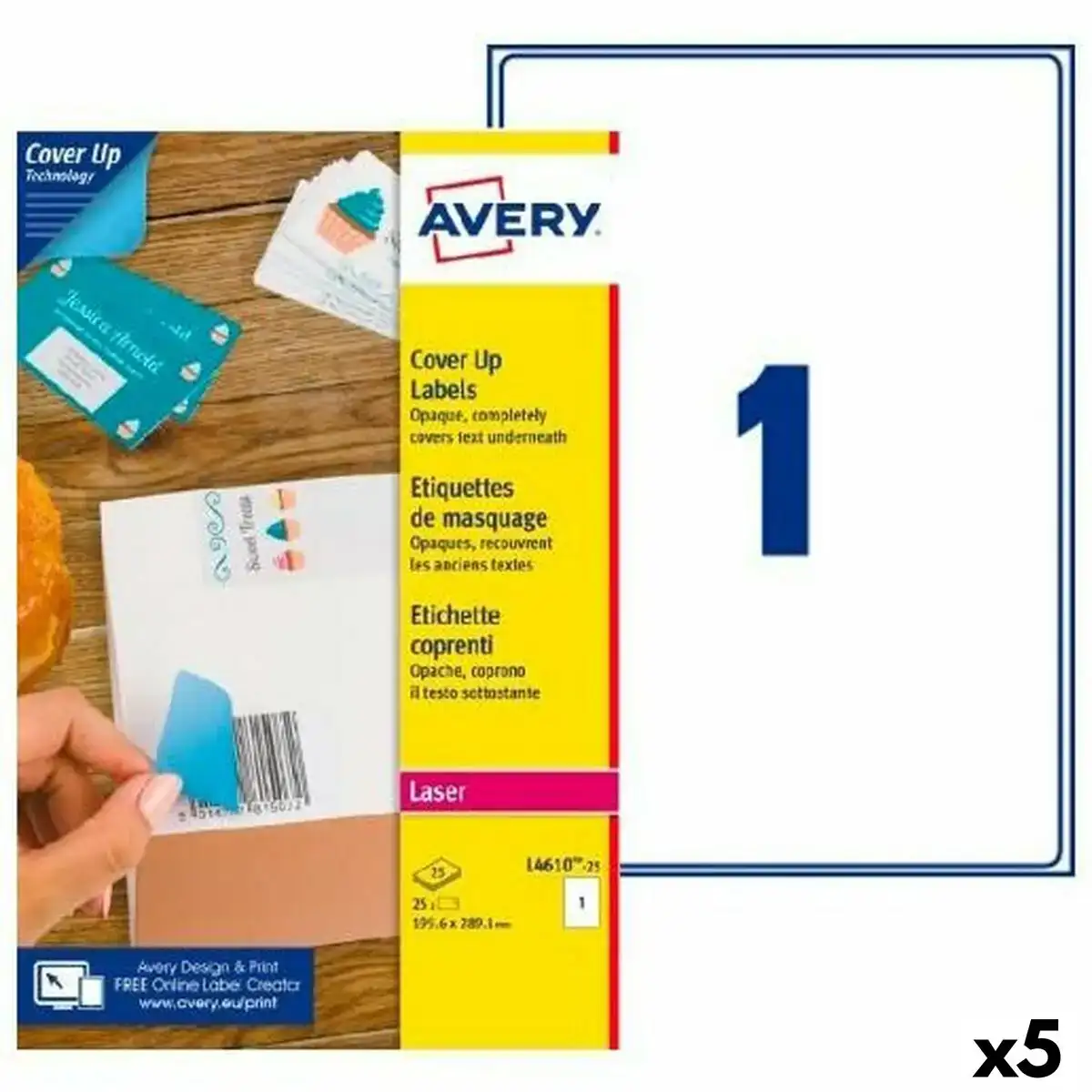 Etiquettes pour imprimante avery l4610 199 6 x 289 1 mm blanc 25 volets 5 unites _9408. DIAYTAR COTE D'IVOIRE - L'Art de Vivre l'Élégance Accessible. Parcourez notre gamme variée et choisissez des produits qui ajoutent une touche de sophistication à votre style.