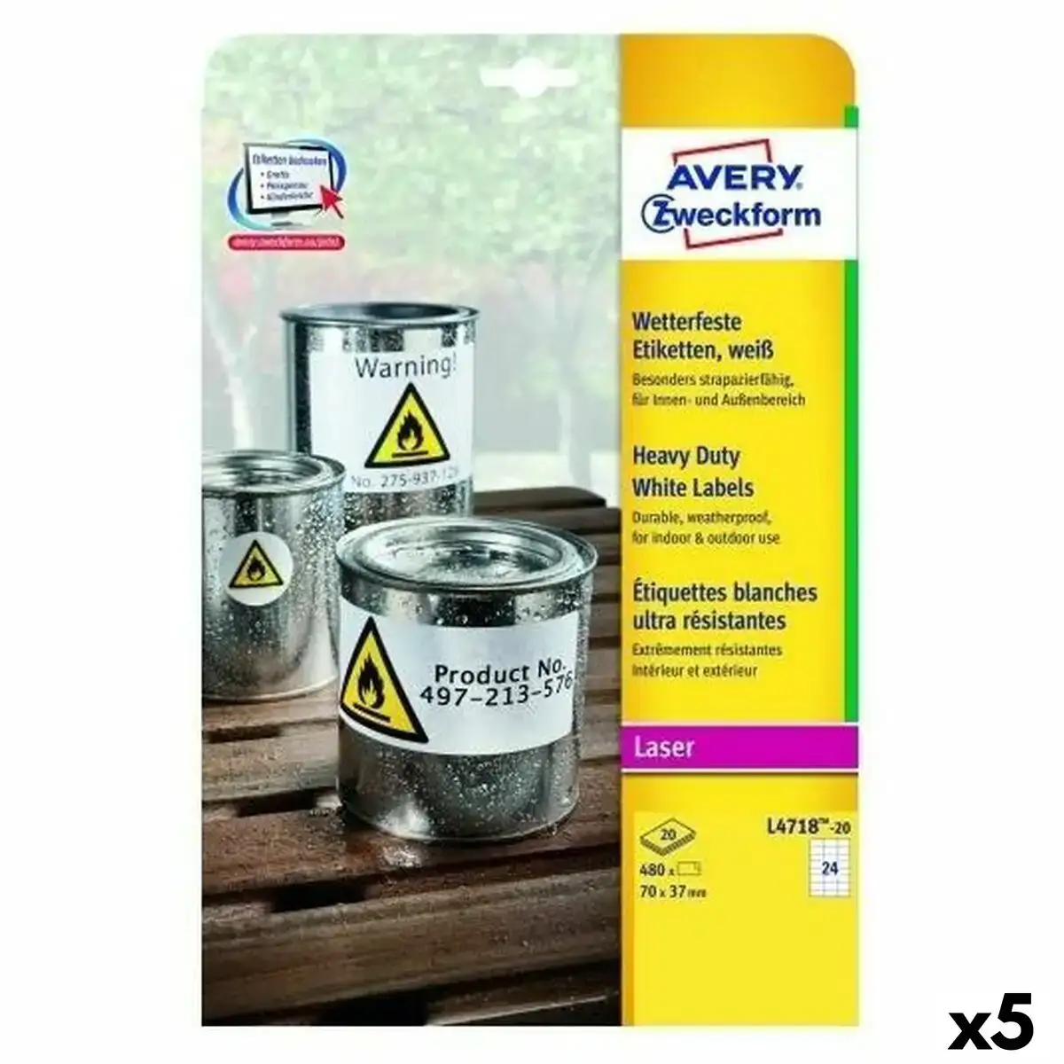 Etiquettes pour imprimante avery l4718 99 1 x 139 mm 20 volets 5 unites _3400. DIAYTAR COTE D'IVOIRE - L'Écrin de Vos Désirs Shopping. Parcourez notre boutique en ligne et explorez des produits minutieusement choisis pour répondre à vos envies les plus exigeantes.
