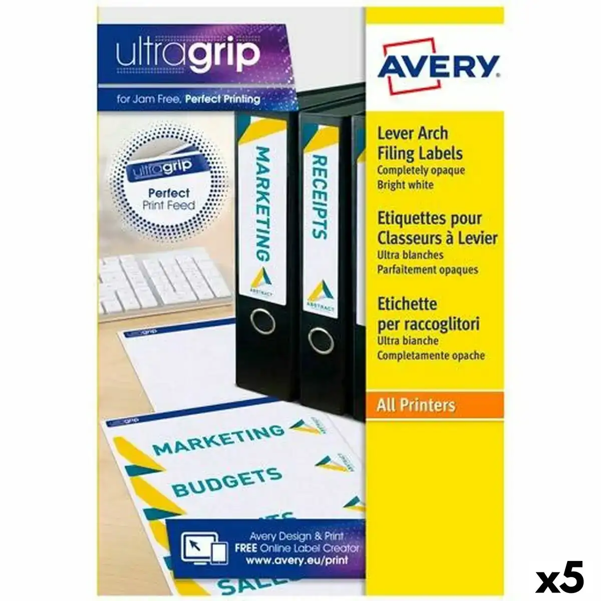Etiquettes pour imprimante avery l4761 192 x 61 mm blanc 25 volets 5 unites _4954. DIAYTAR COTE D'IVOIRE - Votre Passage vers le Raffinement. Plongez dans notre univers de produits exquis et choisissez des articles qui ajoutent une touche de sophistication à votre vie.