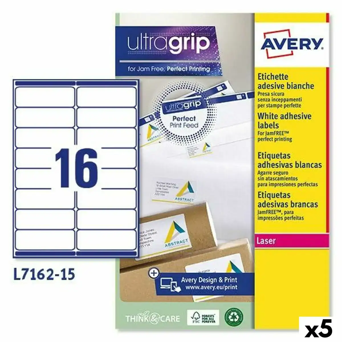Etiquettes pour imprimante avery l7162 99 1 x 33 9 mm blanc 15 volets 5 unites _7418. Bienvenue chez DIAYTAR COTE D'IVOIRE - Où le Shopping Rencontre la Qualité. Explorez notre sélection soigneusement conçue et trouvez des produits qui définissent le luxe abordable.