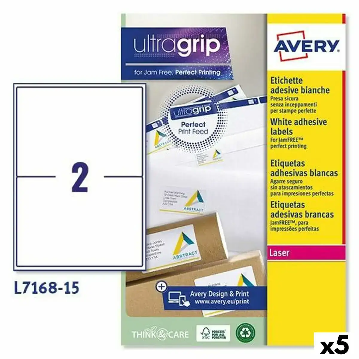 Etiquettes pour imprimante avery l7168 199 6 x 143 5 mm blanc 15 volets 5 unites _8994. DIAYTAR COTE D'IVOIRE - L'Art de Vivre le Shopping Inspiré. Parcourez notre catalogue et choisissez des produits qui reflètent votre passion pour la beauté et l'authenticité.