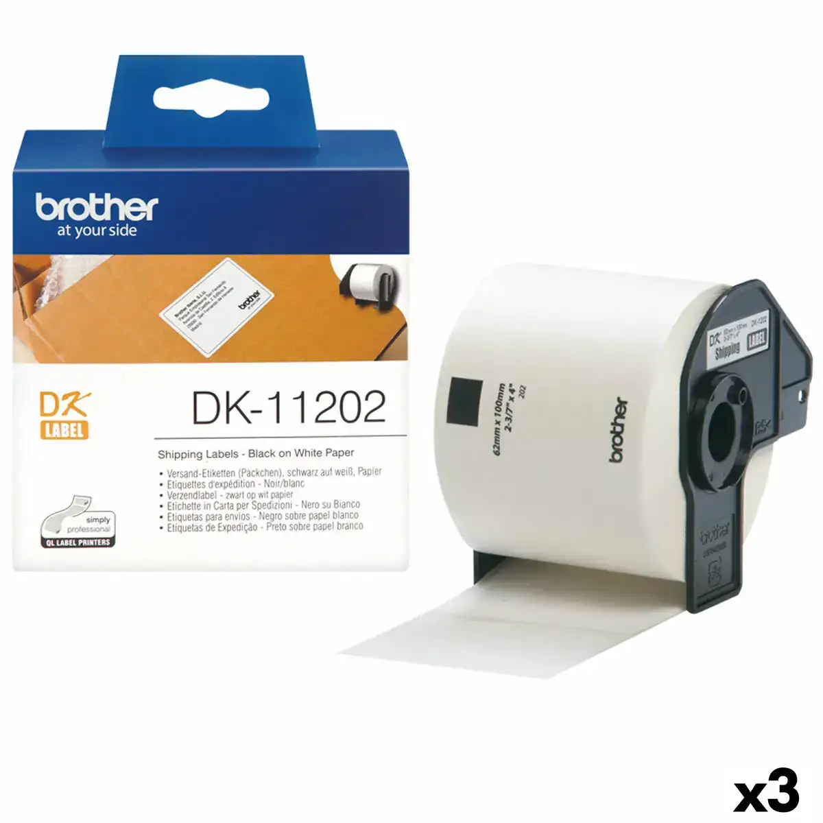 Etiquettes pour imprimante brother dk 11202 62 x 100 mm noir blanc 3 unites _2880. DIAYTAR COTE D'IVOIRE - Votre Destination pour un Shopping Réfléchi. Découvrez notre gamme variée et choisissez des produits qui correspondent à vos valeurs et à votre style de vie.