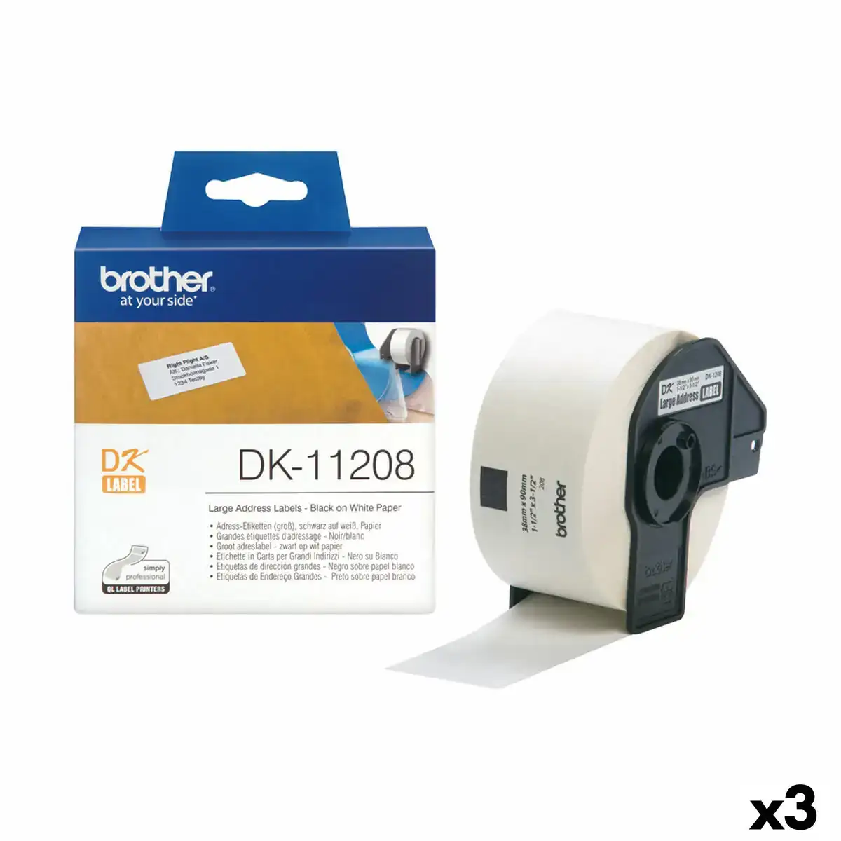 Etiquettes pour imprimante brother dk 11208 38 x 90 mm blanc noir 3 unites _6571. Entrez dans l'Univers de DIAYTAR COTE D'IVOIRE - Où Choisir est un Plaisir. Explorez notre gamme variée et trouvez des articles qui parlent à votre cœur et à votre style.