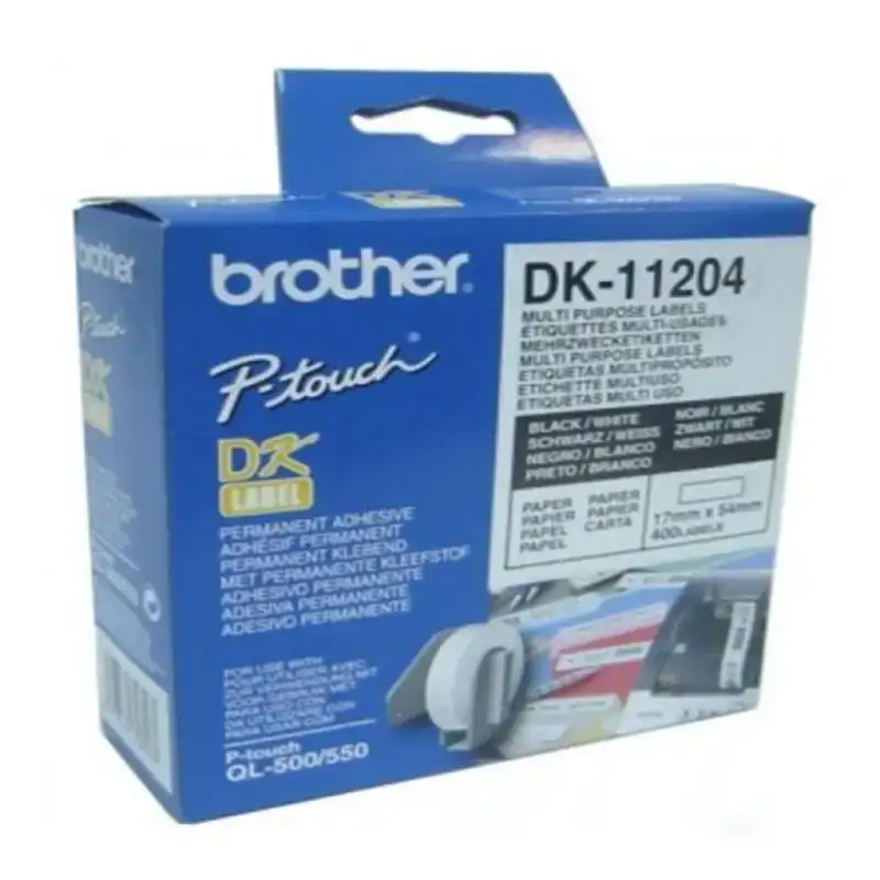 Etiquettes pour imprimante multiusage brother dk 11204 17 x 54 mm blanc_8030. DIAYTAR COTE D'IVOIRE - Votre Escale Shopping incontournable. Explorez notre boutique en ligne et dénichez des trésors qui reflètent la richesse culturelle et la modernité du Côte d'Ivoire.