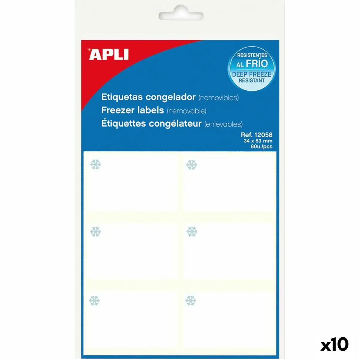 Etisuettes apli blanc congelateur 34 x 53 mm 10 unites _3945. DIAYTAR COTE D'IVOIRE - L'Art de Magasiner sans Frontières. Parcourez notre vaste sélection d'articles et trouvez tout ce dont vous avez besoin, du chic à l'authentique, du moderne au traditionnel.
