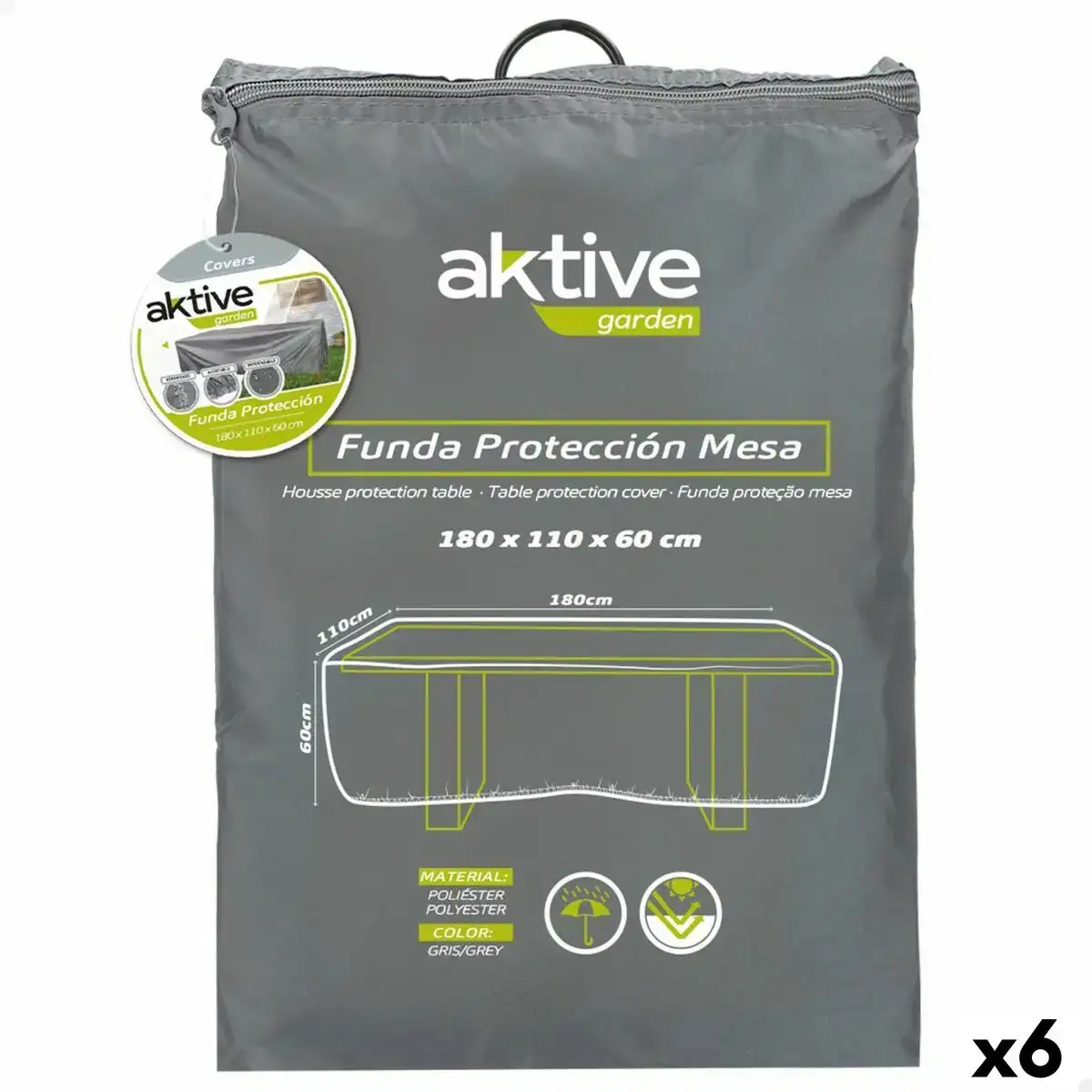 Etui de protection aktive tables 180 x 60 x 110 cm gris 6 unites _1605. DIAYTAR COTE D'IVOIRE - L'Odyssée du Shopping à Votre Portée. Parcourez notre boutique en ligne et partez à la découverte d'articles qui rendront chaque jour spécial.