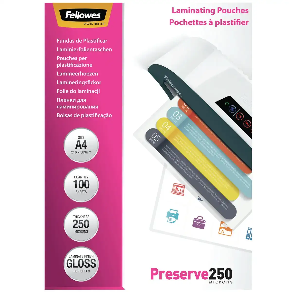 Etui fellowes 5401802 plastifieuse 100 unites transparent brille a4_5475. Bienvenue chez DIAYTAR COTE D'IVOIRE - Où l'Authenticité Rencontre l'Accessibilité. Explorez notre sélection abordable et découvrez des articles qui incarnent l'essence du Côte d'Ivoire.