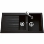 Evier a deux cuves avec egouttoir ewi 100 x 50 cm_7412. DIAYTAR COTE D'IVOIRE - L'Art de Vivre avec Authenticité. Explorez notre gamme de produits artisanaux et découvrez des articles qui apportent une touche unique à votre vie.