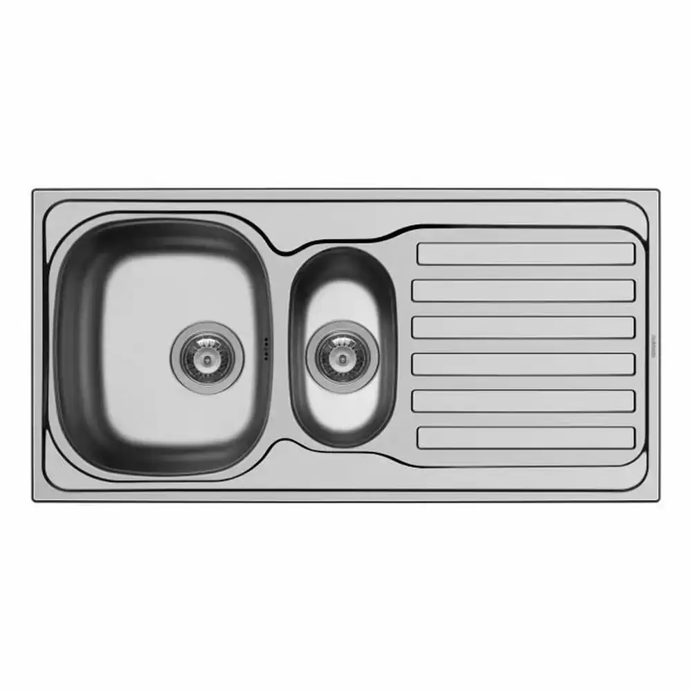 Evier a deux cuves avec egouttoir nord inox 100 x 50 x 15 cm_8521. Bienvenue chez DIAYTAR COTE D'IVOIRE - Où le Shopping Rencontre la Qualité. Explorez notre sélection soigneusement conçue et trouvez des produits qui définissent le luxe abordable.