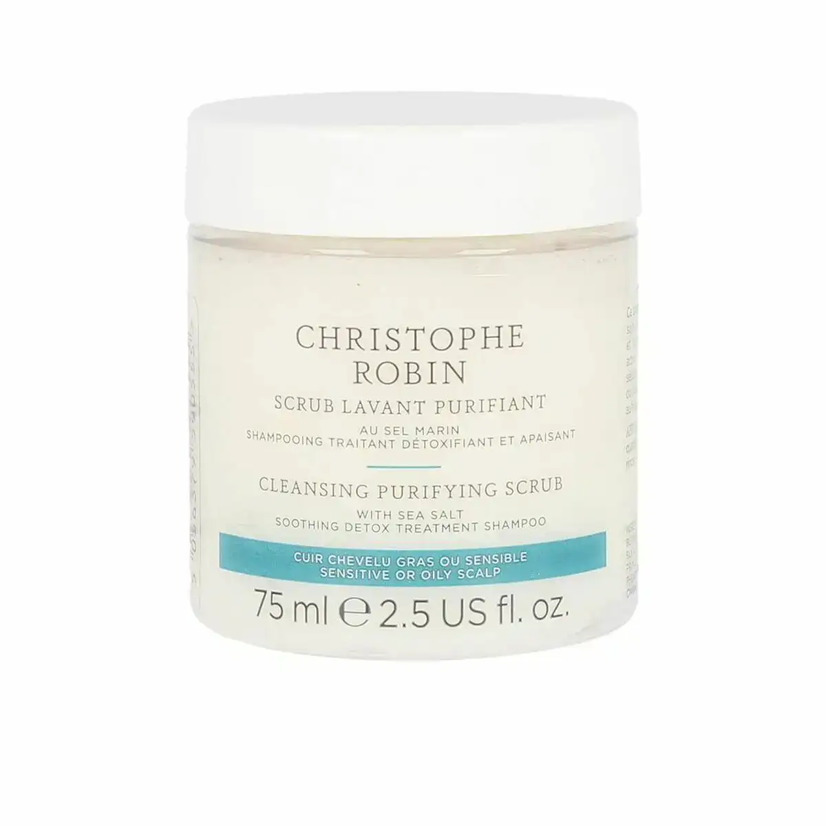 Exfoliant capillaire christophe robin nettoyant sel 75 ml _8557. DIAYTAR COTE D'IVOIRE - Où Choisir Devient un Acte de Découverte. Découvrez notre gamme et choisissez des produits qui éveillent votre curiosité et élargissent vos horizons.