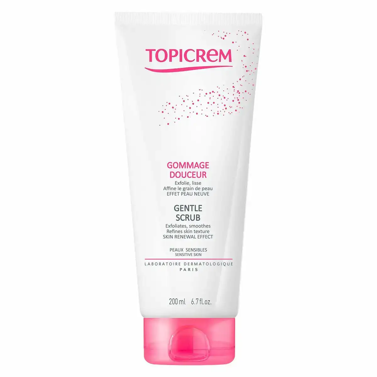 Exfoliant corps topicrem doux 200 ml_3309. DIAYTAR COTE D'IVOIRE - Là où le Shopping devient une Fête des Sens. Plongez dans notre univers et choisissez des produits qui éveillent votre goût pour l'esthétique et l'authenticité.