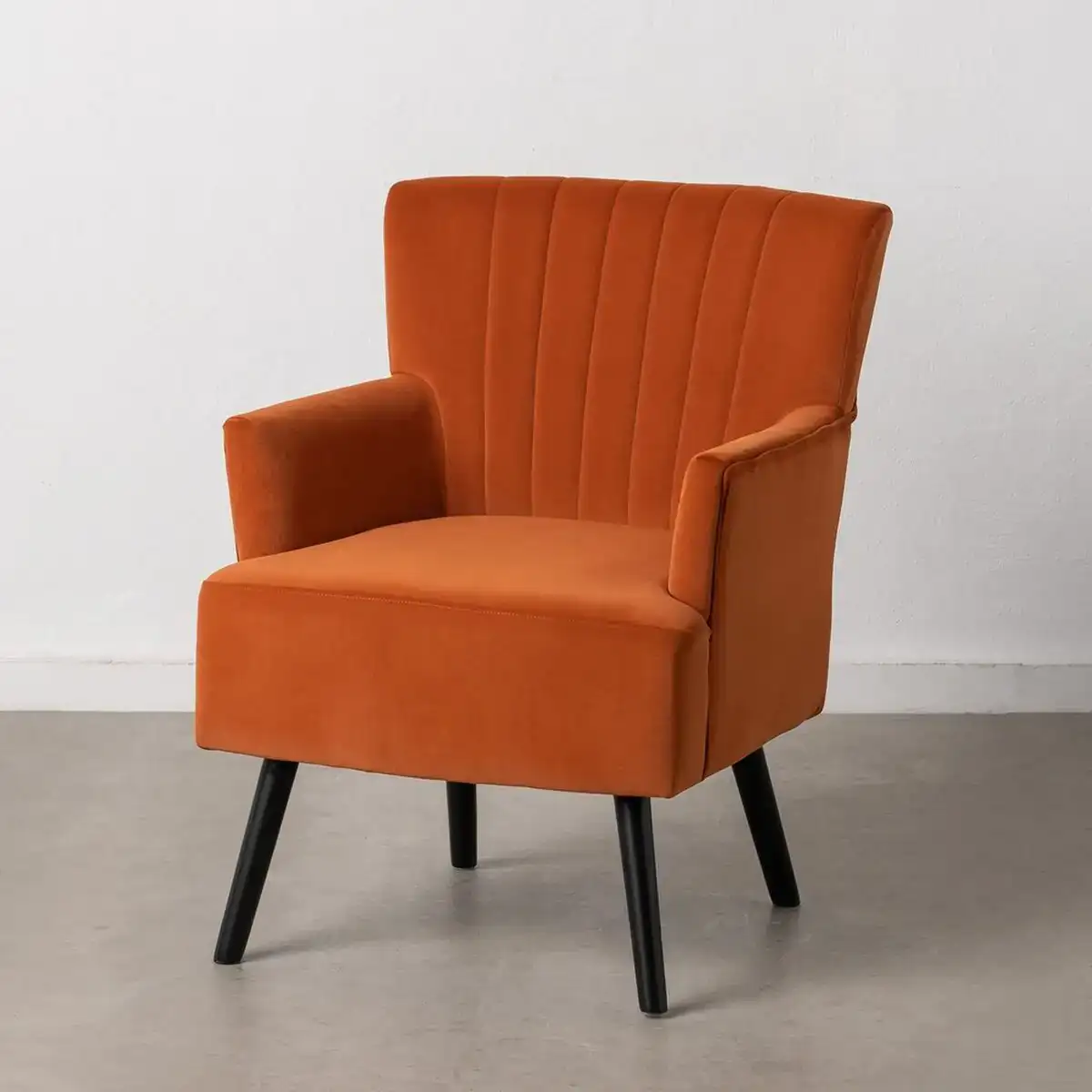 Fauteuil 63 x 50 x 83 cm tissu synthetique bois orange_6654. DIAYTAR COTE D'IVOIRE - Où Chaque Sélection est une Victoire. Découvrez notre boutique en ligne et trouvez des articles qui vous rendent la vie plus belle, un choix à la fois.