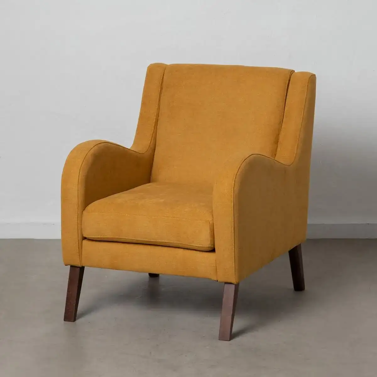 Fauteuil 70 x 82 x 88 cm tissu synthetique bois moutarde_2123. Bienvenue sur DIAYTAR COTE D'IVOIRE - Où Choisir Rime avec Qualité. Explorez notre gamme diversifiée et découvrez des articles conçus pour répondre à vos attentes élevées.
