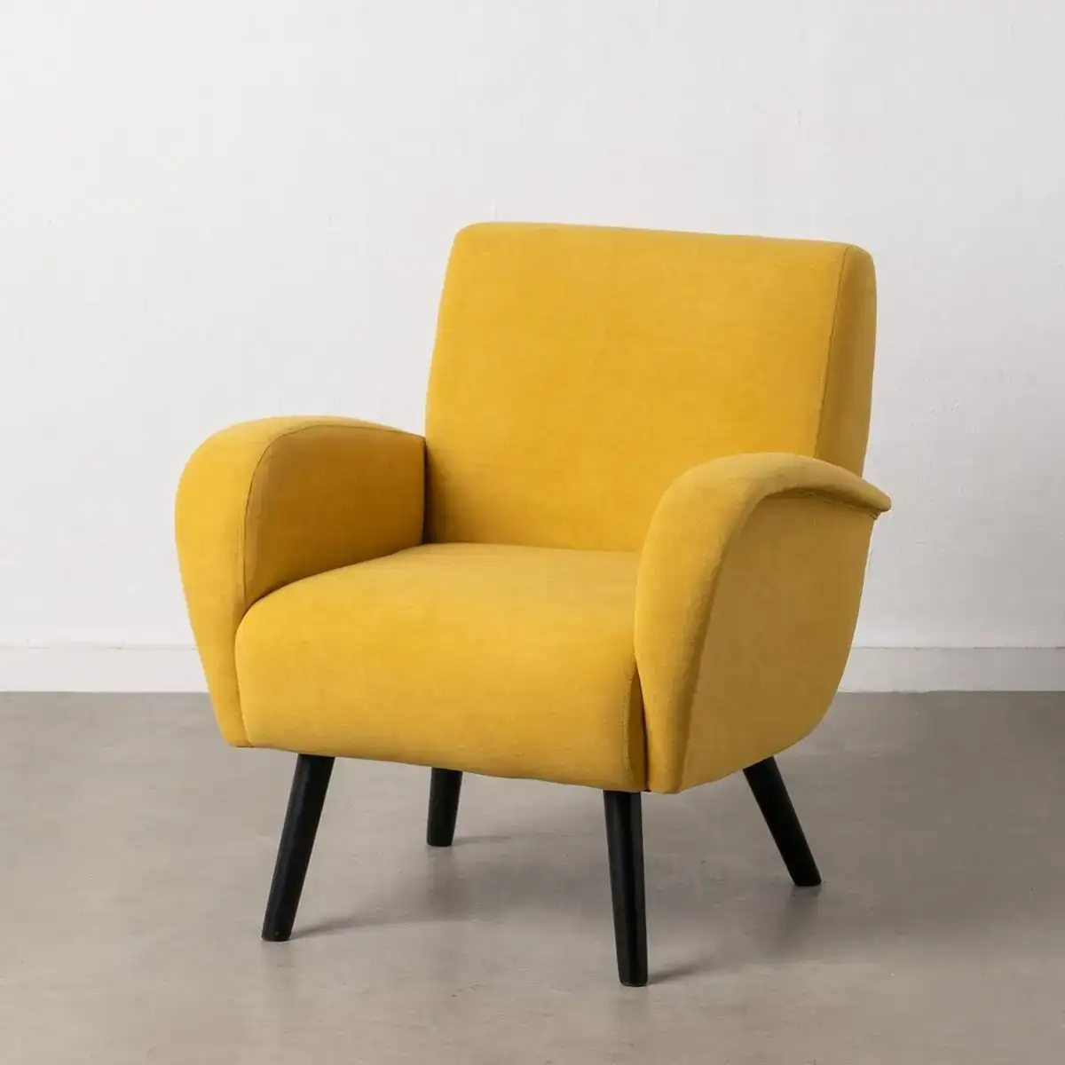 Fauteuil 72 x 71 x 81 cm tissu synthetique bois jaune_1899. Bienvenue sur DIAYTAR COTE D'IVOIRE - Où Chaque Produit a son Histoire. Découvrez notre sélection unique et choisissez des articles qui racontent la richesse culturelle et artistique du Côte d'Ivoire.