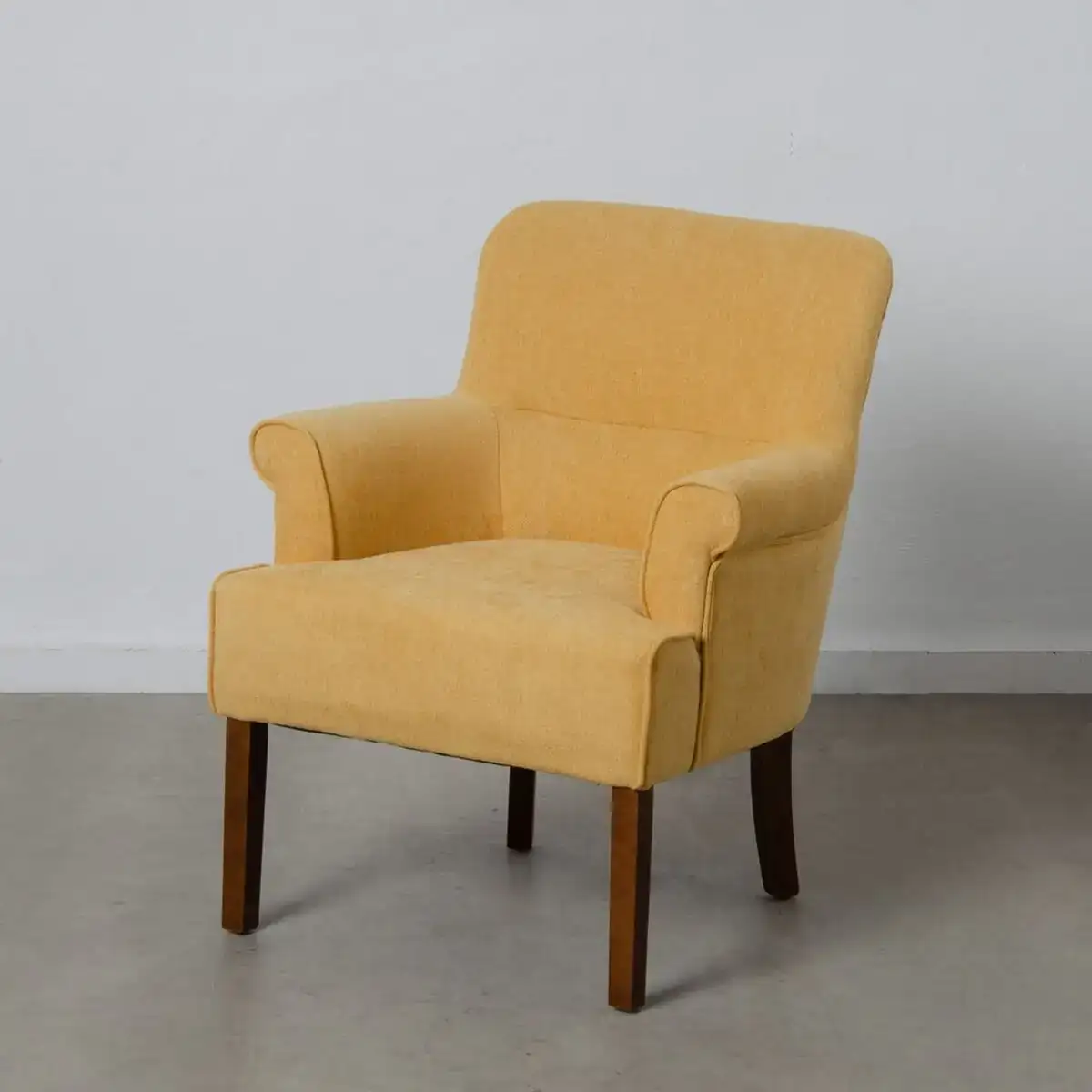 Fauteuil 77 x 64 x 88 cm tissu synthetique bois moutarde_6082. Entrez dans l'Univers de DIAYTAR COTE D'IVOIRE - Où Chaque Produit est une Découverte. Explorez notre gamme variée et trouvez des articles qui vous surprennent et vous inspirent.