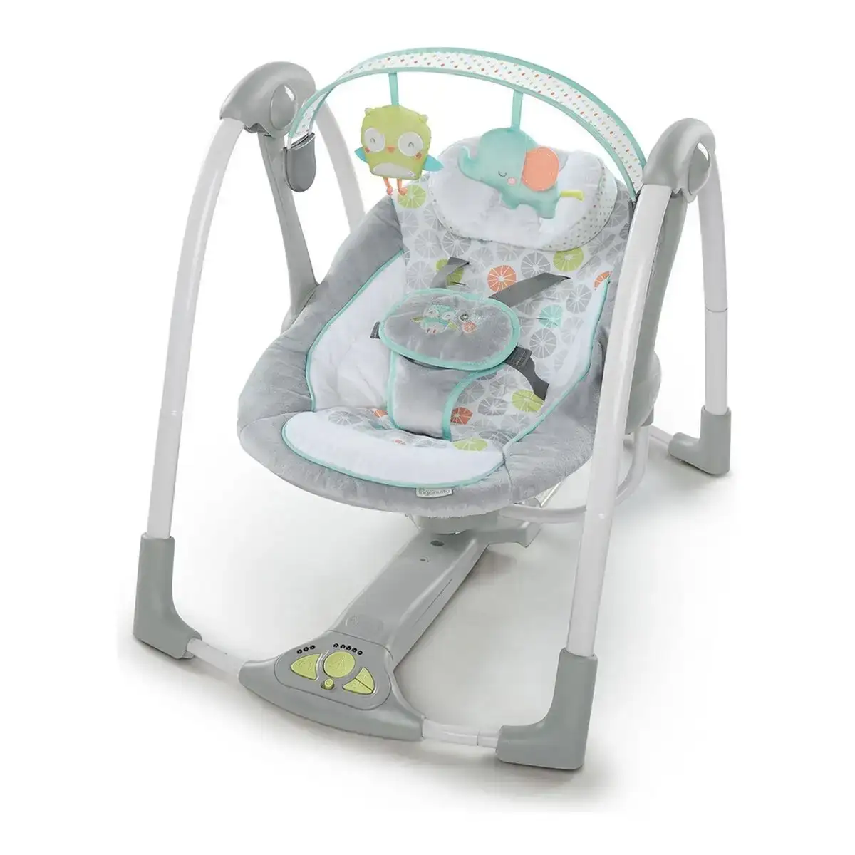 Fauteuil a bascule ingenuity compact swing hugs hoots blanc gris_8403. DIAYTAR COTE D'IVOIRE - Là où Choisir est une Célébration de l'Artisanat. Explorez notre gamme variée et choisissez des produits qui incarnent la tradition et le talent des artisans du Côte d'Ivoire.