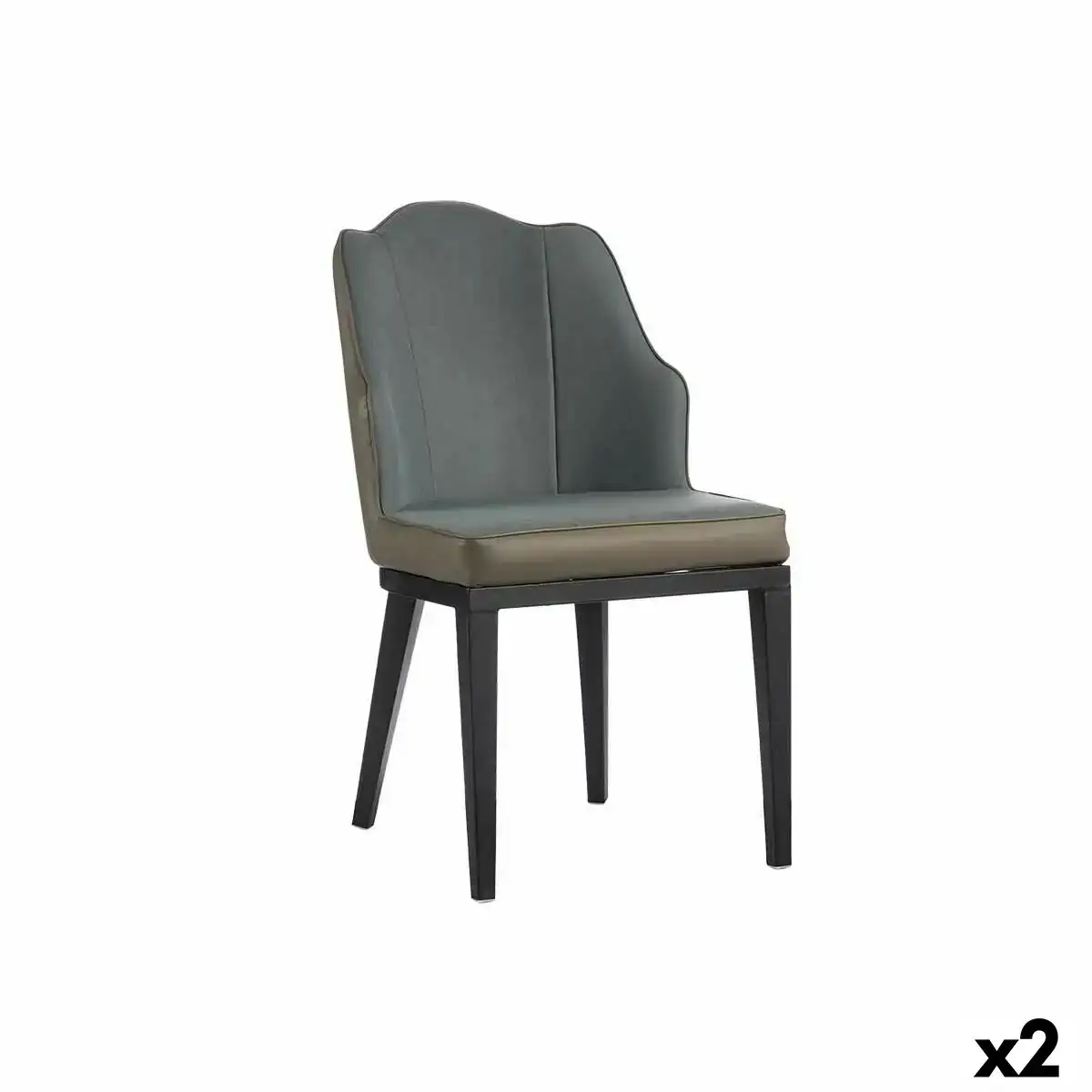 Fauteuil coquillage bleu noir gris acier 48 x 88 x 60 cm 2 unites _6119. DIAYTAR COTE D'IVOIRE - L'Art de Vivre le Shopping Inspiré. Parcourez notre catalogue et choisissez des produits qui reflètent votre passion pour la beauté et l'authenticité.