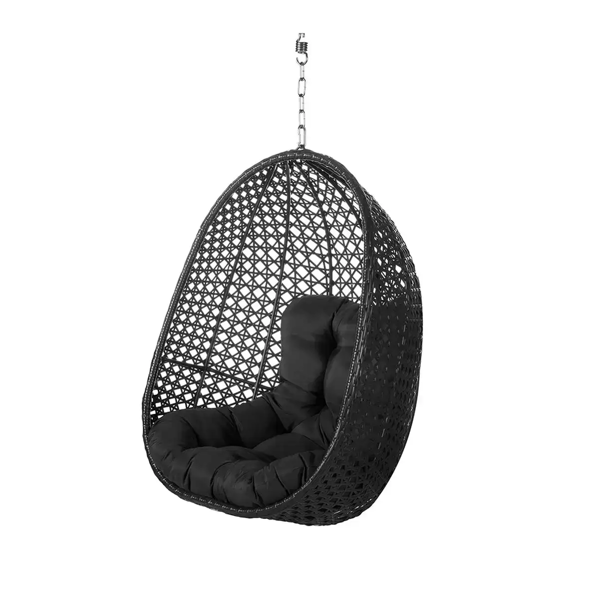 Fauteuil de jardin suspendu dido noir 81 x 64 x 111 5 cm_5478. DIAYTAR COTE D'IVOIRE - Où le Shopping Devient une Aventure Culturelle. Plongez dans notre univers de produits qui célèbrent l'héritage et l'artisanat du Côte d'Ivoire.