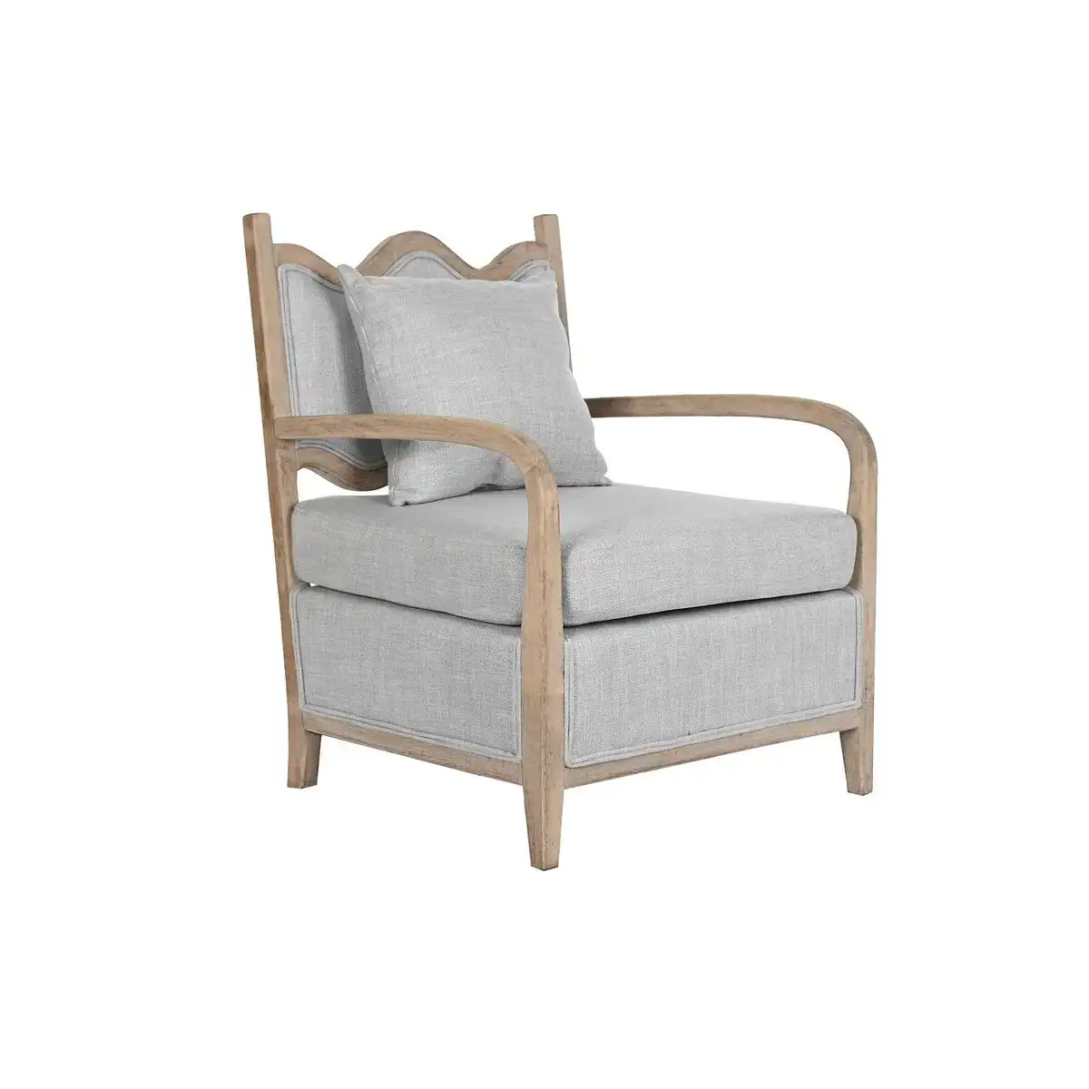 Fauteuil dkd home decor 66 x 70 x 88 cm 70 x 73 x 88 cm sapin marron clair gris clair_2455. DIAYTAR COTE D'IVOIRE - Votre Passage vers l'Éclat et la Beauté. Explorez notre boutique en ligne et trouvez des produits qui subliment votre apparence et votre espace.