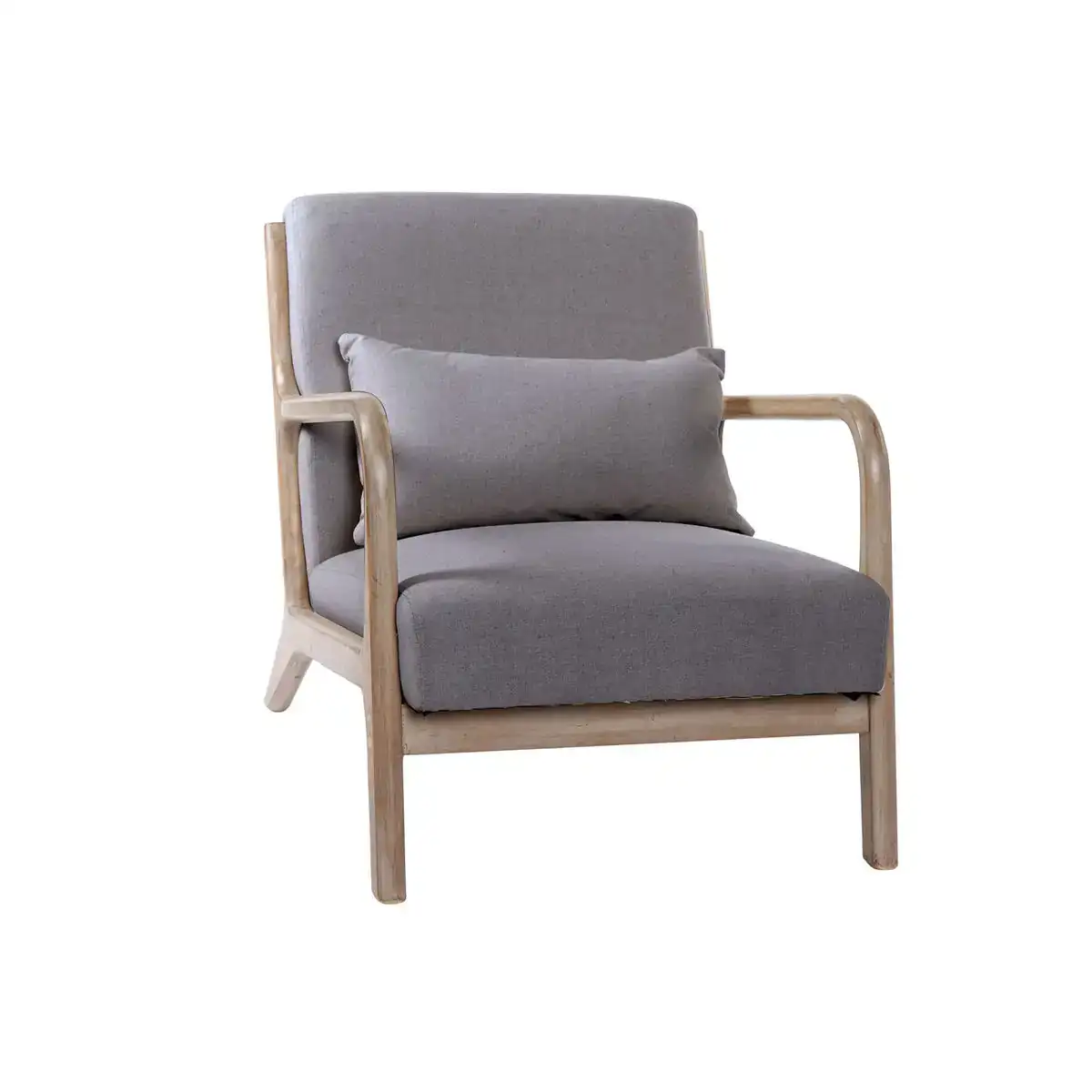Fauteuil dkd home decor 66 x 79 x 75 cm sixties gris bois_8536. DIAYTAR COTE D'IVOIRE - Votre Boutique en Ligne, Votre Histoire. Explorez notre sélection et découvrez des produits qui reflètent votre parcours et vos aspirations, un achat à la fois.