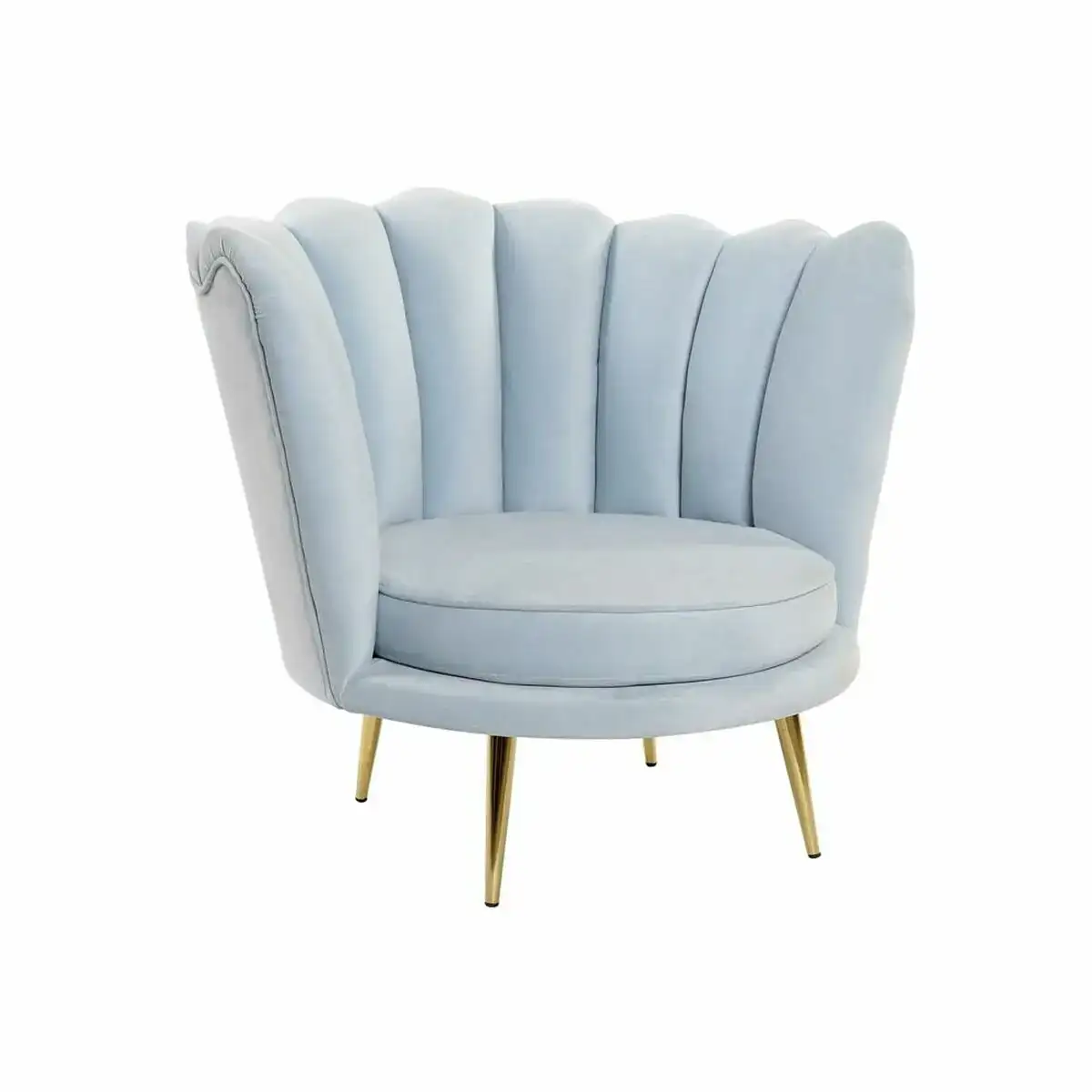 Fauteuil dkd home decor bleu dore bleu ciel metal plastique eponge 74 x 78 x 73 cm_9218. DIAYTAR COTE D'IVOIRE - Votre Passage vers le Chic et l'Élégance. Naviguez à travers notre boutique en ligne pour trouver des produits qui ajoutent une touche sophistiquée à votre style.
