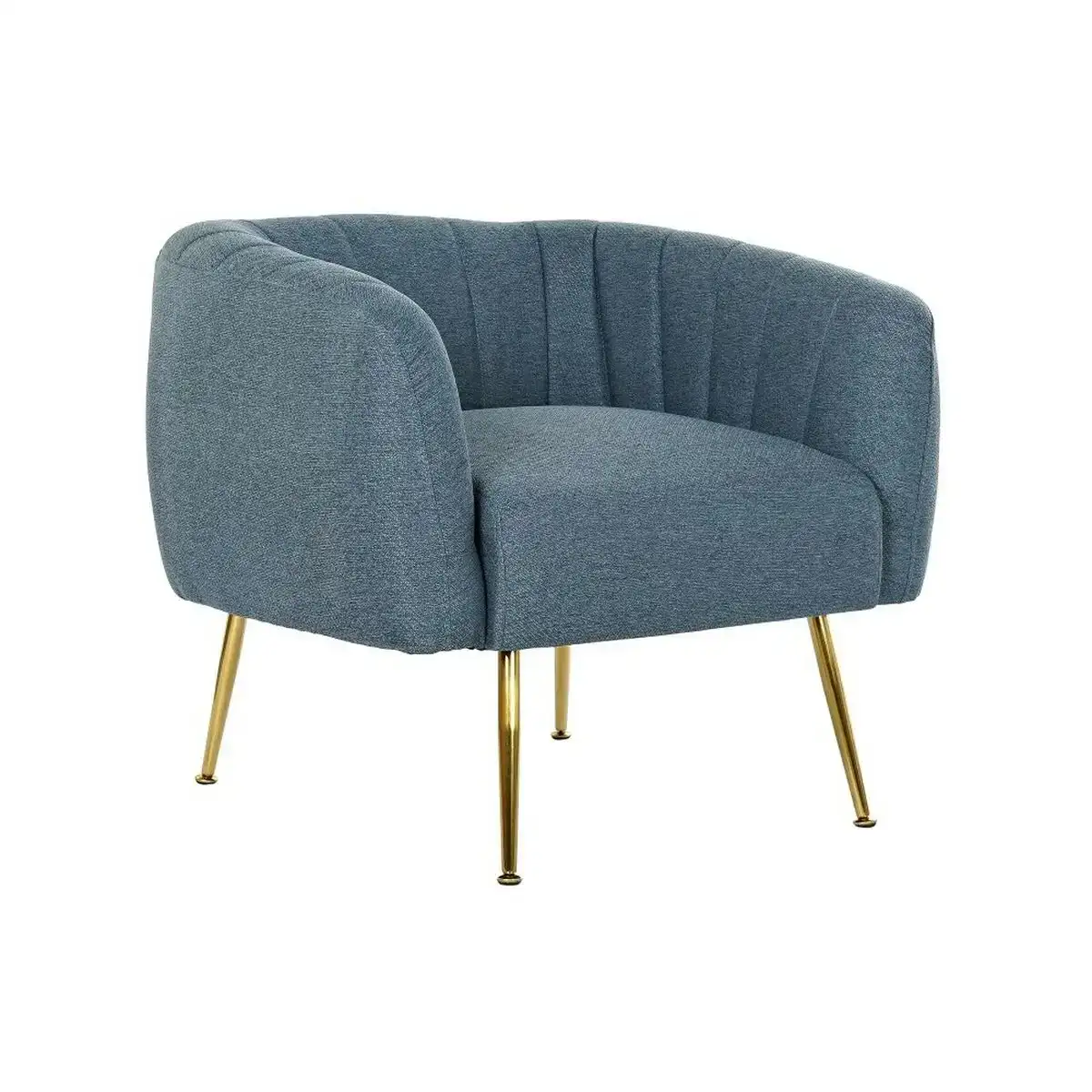 Fauteuil dkd home decor bleu dore mousse bois metal plastique 81 x 75 x 73 cm_8791. DIAYTAR COTE D'IVOIRE - Votre Portail Vers l'Exclusivité. Explorez notre boutique en ligne pour trouver des produits uniques et exclusifs, conçus pour les amateurs de qualité.