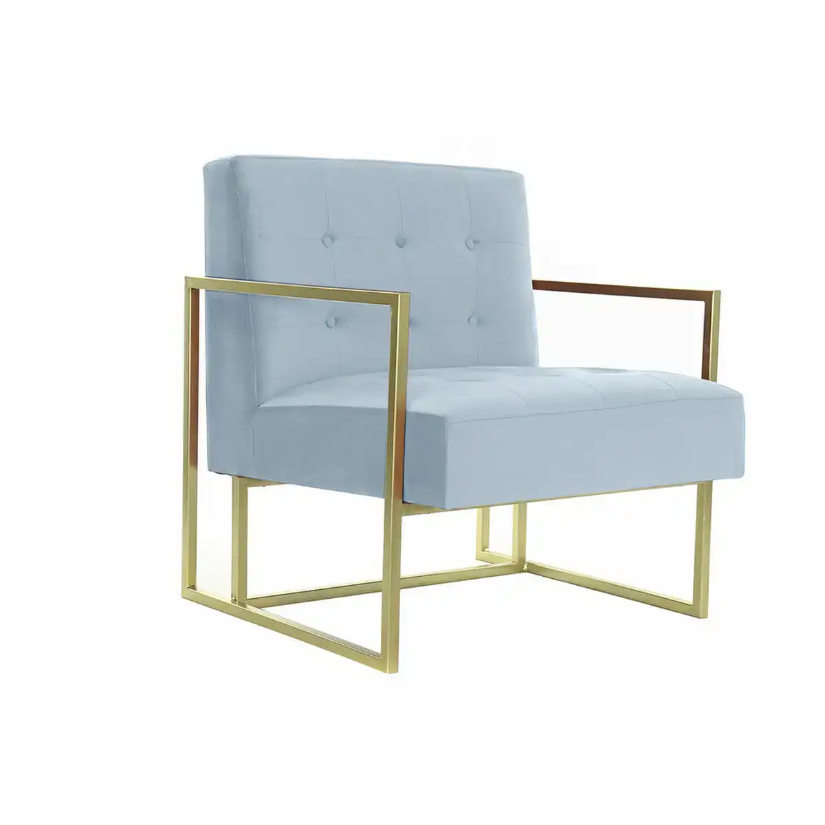 Fauteuil dkd home decor dore bleu ciel metal plastique velours 67 x 70 x 76 cm_8044. Entrez dans le Monde Éclectique de DIAYTAR COTE D'IVOIRE. Explorez nos catégories et dénichez des trésors qui reflètent la richesse et l'authenticité du Côte d'Ivoire.