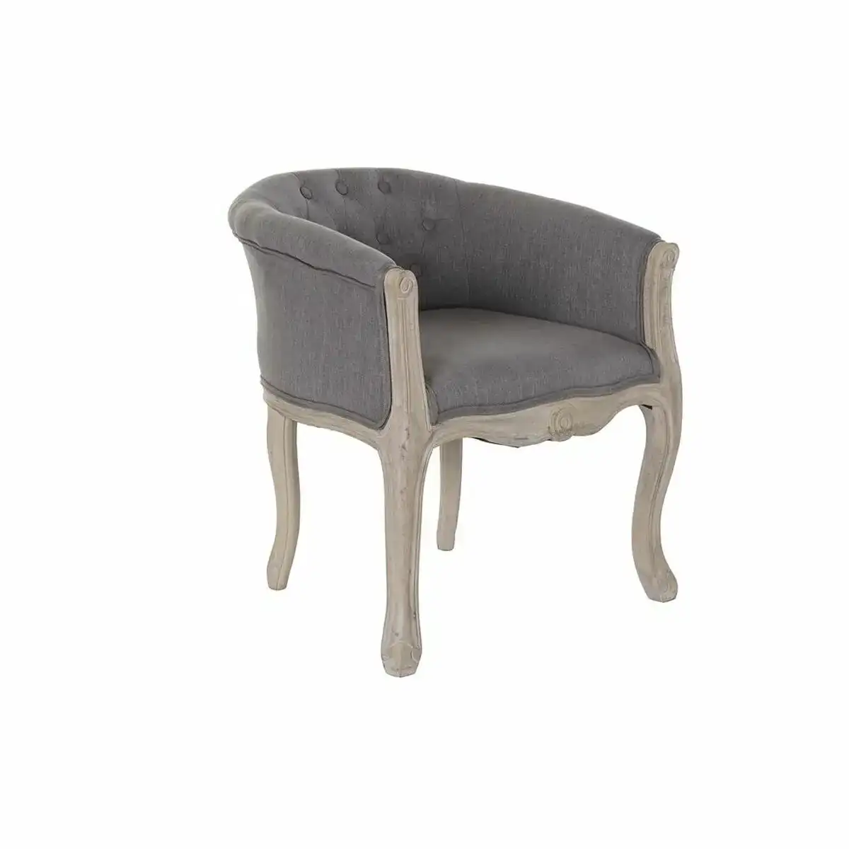 Fauteuil dkd home decor gris bois polyester 58 x 56 x 69 cm _9926. DIAYTAR COTE D'IVOIRE - Votre Passage vers l'Élégance Accessible. Parcourez notre boutique en ligne pour trouver des produits qui vous permettent d'allier style et économies.