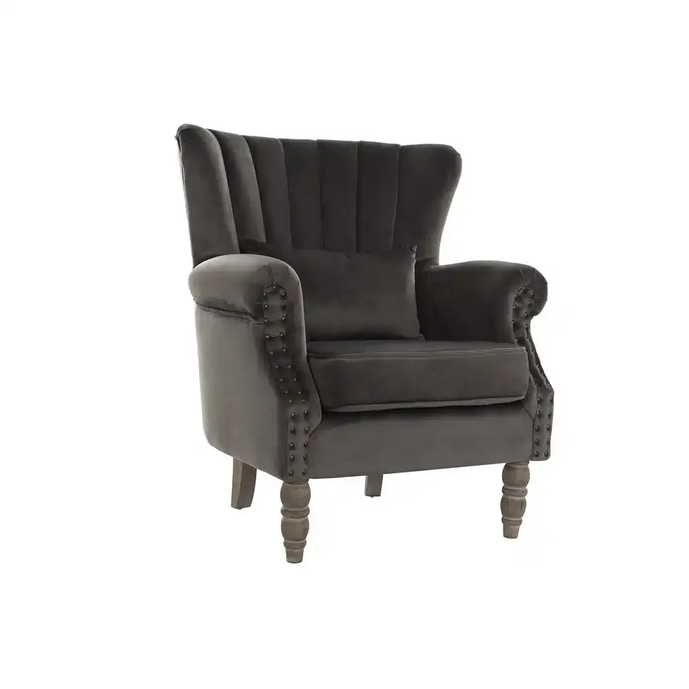 Fauteuil dkd home decor gris fonce bois d hevea velvet 74 x 70 x 88 cm_6731. DIAYTAR COTE D'IVOIRE - L'Odyssée du Shopping à Votre Portée. Parcourez notre boutique en ligne et partez à la découverte d'articles qui rendront chaque jour spécial.