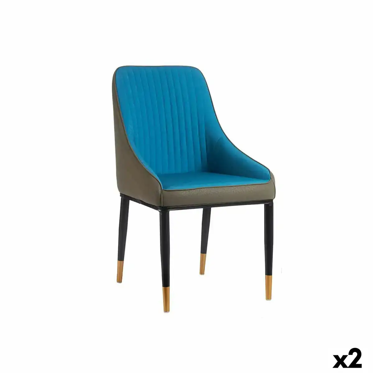 Fauteuil rayures bleu noir gris acier 51 x 92 x 65 cm 2 unites _2379. Entrez dans l'Univers de DIAYTAR COTE D'IVOIRE - Votre Destination de Shopping Complète. Découvrez des produits qui reflètent la diversité et la richesse culturelle du Côte d'Ivoire, le tout à portée de clic.