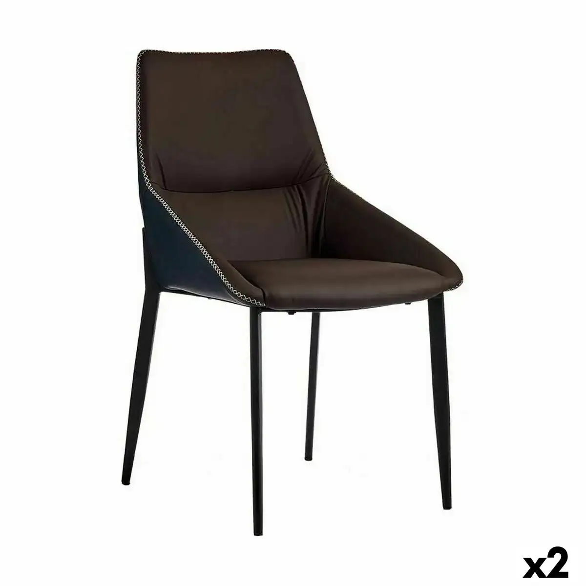 Fauteuil tresse bleu marron acier 50 x 87 x 61 cm 2 unites _3538. Entrez dans l'Univers de DIAYTAR COTE D'IVOIRE - Où Chaque Produit est une Découverte. Explorez notre gamme variée et trouvez des articles qui vous surprennent et vous inspirent.