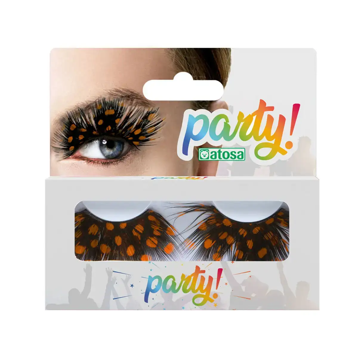 Faux cils orange pois_8751. DIAYTAR COTE D'IVOIRE - Où Chaque Sélection est une Victoire. Découvrez notre boutique en ligne et trouvez des articles qui vous rendent la vie plus belle, un choix à la fois.