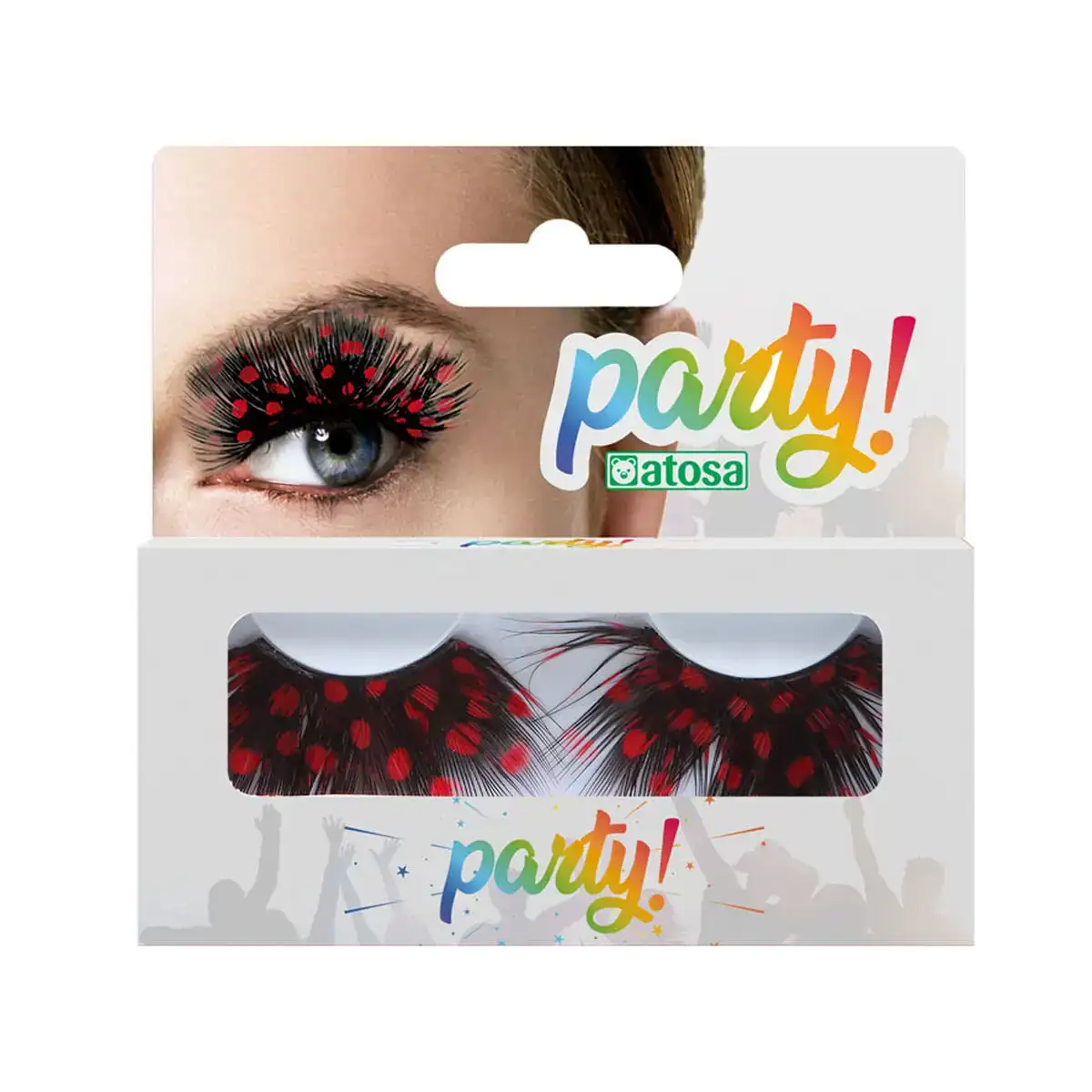 Faux cils rouge pois_6858. Entrez dans l'Univers de DIAYTAR COTE D'IVOIRE - Où Choisir est un Plaisir. Explorez notre gamme variée et trouvez des articles qui parlent à votre cœur et à votre style.