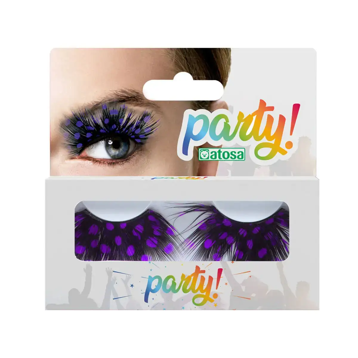 Faux cils violet pois_7439. Bienvenue chez DIAYTAR COTE D'IVOIRE - Où Choisir est un Voyage. Plongez dans notre plateforme en ligne pour trouver des produits qui ajoutent de la couleur et de la texture à votre quotidien.