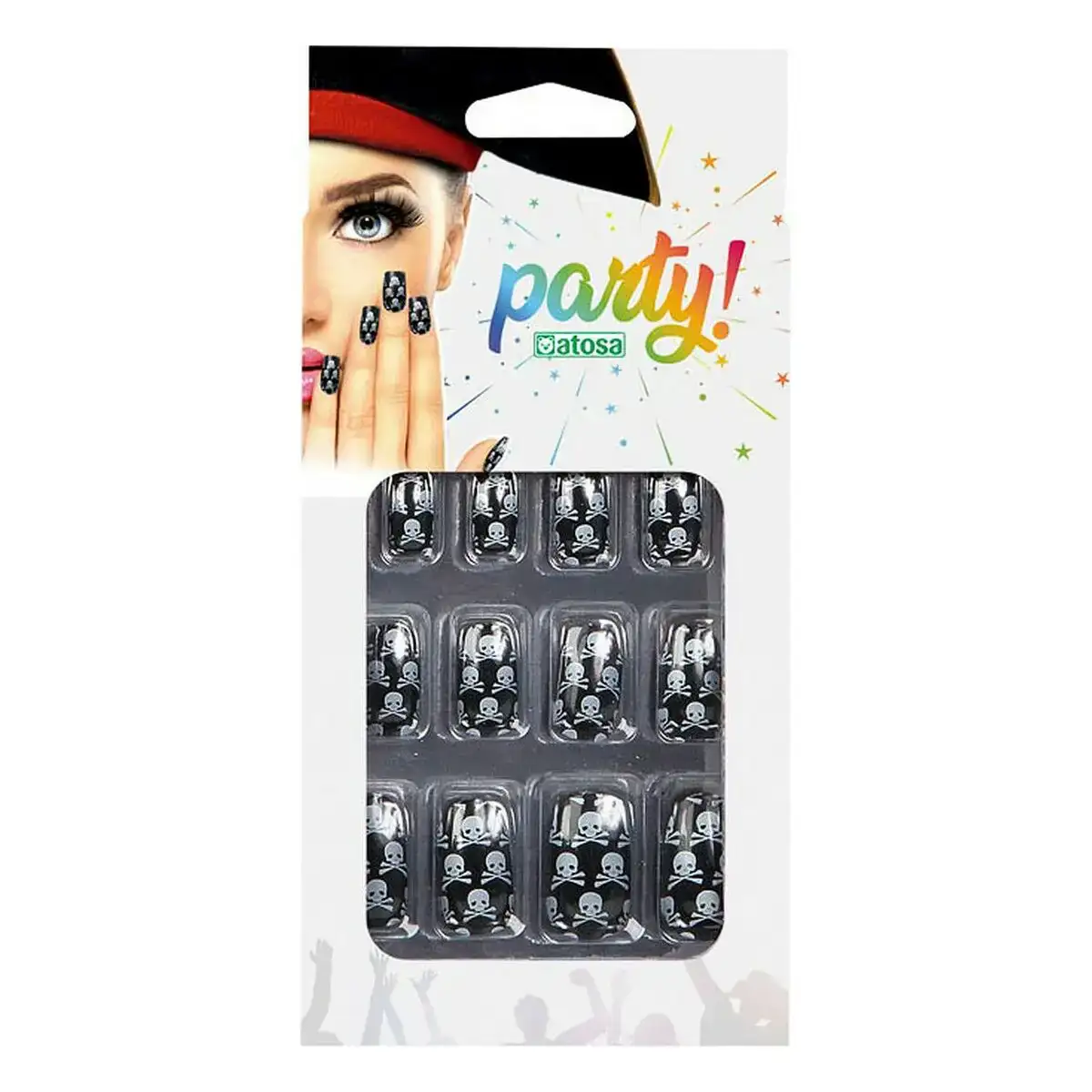 Faux ongles blanc noir pirate crane 12 pieces_6687. DIAYTAR COTE D'IVOIRE - Votre Passage vers l'Éclat et la Beauté. Explorez notre boutique en ligne et trouvez des produits qui subliment votre apparence et votre espace.