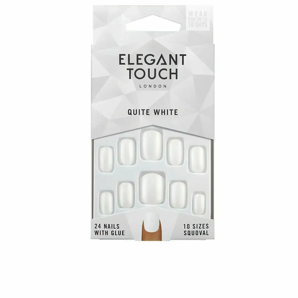 Faux ongles elegant touch polished colour arrondie quite white 24 pieces 48 uds _1387. Bienvenue sur DIAYTAR COTE D'IVOIRE - Où Choisir est un Voyage Passionnant. Plongez dans notre catalogue et trouvez des produits qui révèlent la diversité et la beauté du Côte d'Ivoire.
