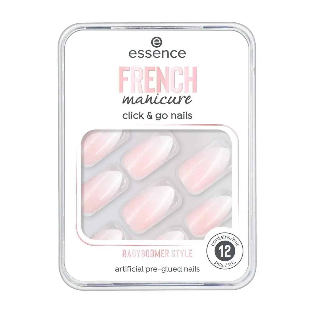 Faux ongles essence click go nails 02 babyboomer style french manicure 12 unites_9136. DIAYTAR COTE D'IVOIRE - Votre Destination pour un Shopping Réfléchi. Découvrez notre gamme variée et choisissez des produits qui correspondent à vos valeurs et à votre style de vie.