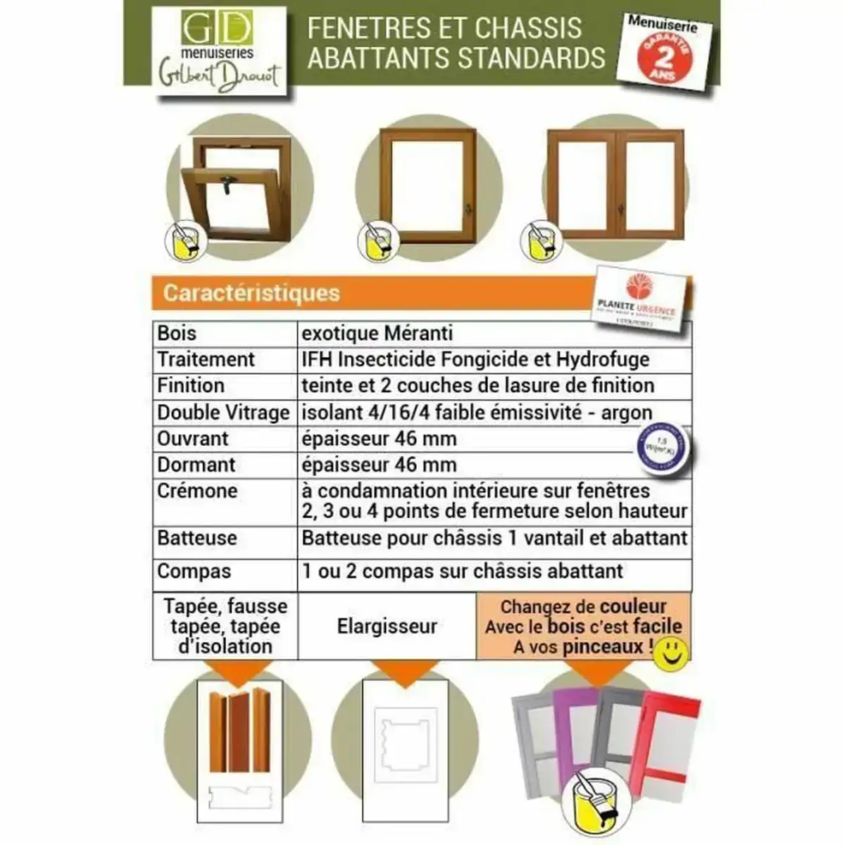 Fenetre marron bois 75 x 50 cm_8968. DIAYTAR COTE D'IVOIRE - Votre Destination pour un Shopping Réfléchi. Découvrez notre gamme variée et choisissez des produits qui correspondent à vos valeurs et à votre style de vie.