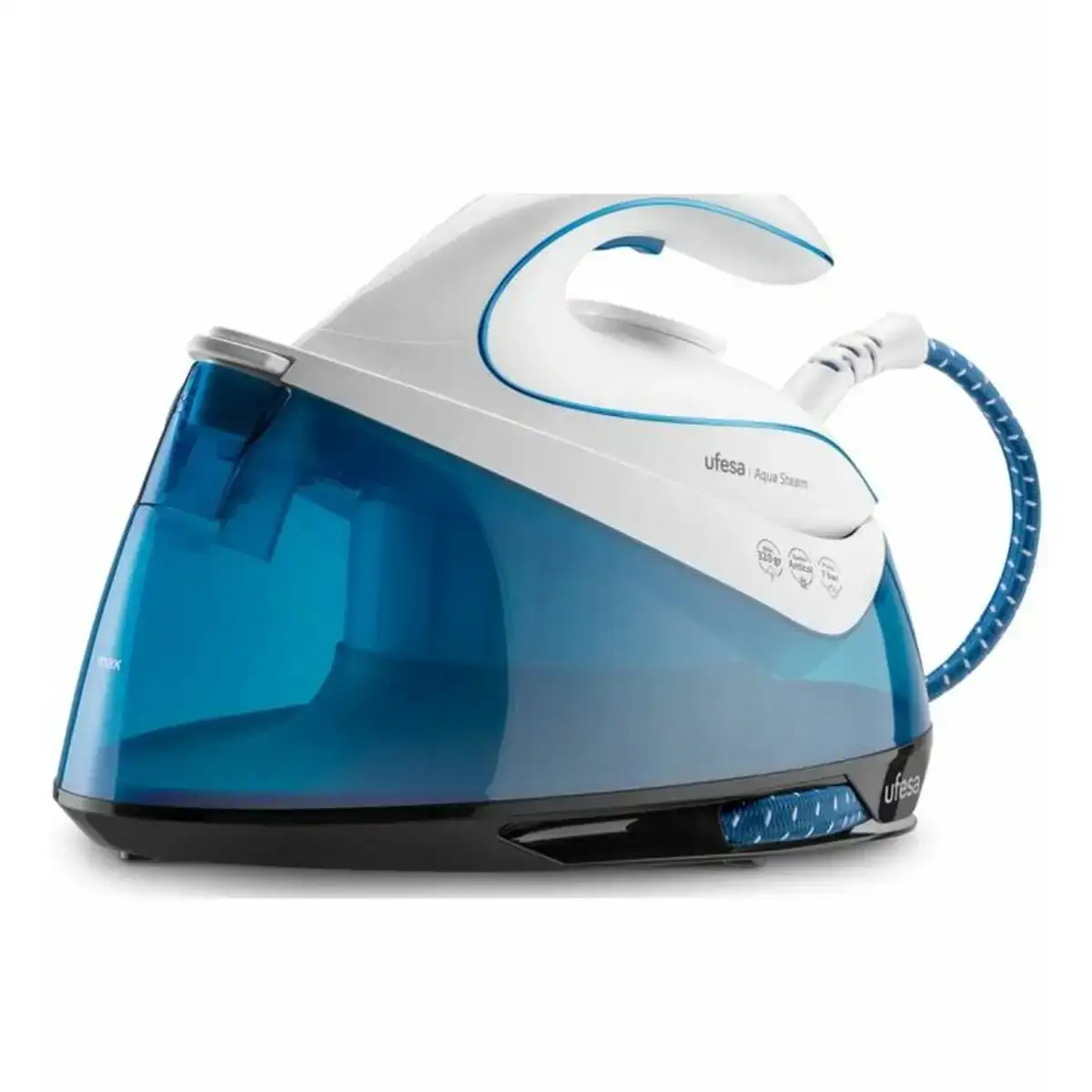 Fer a repasser generateur de vapeur ufesa aqua steam bleu 120 g min_9684. DIAYTAR COTE D'IVOIRE - L'Art de Vivre le Shopping Éthique. Parcourez notre gamme et choisissez des produits qui reflètent notre engagement envers des pratiques durables.