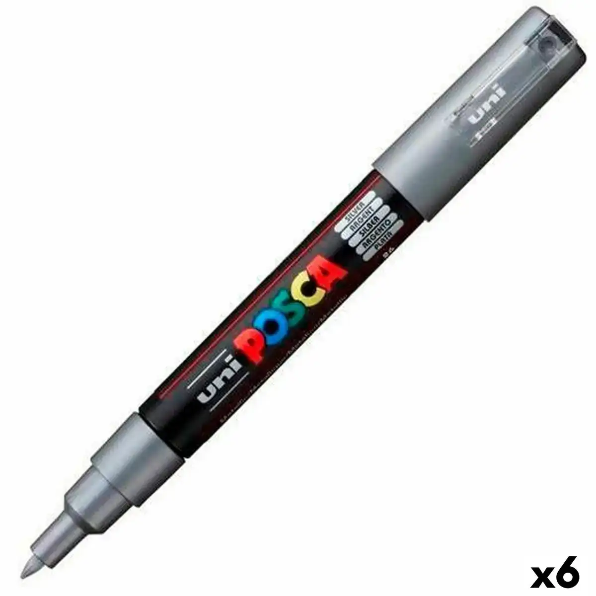 Feutres posca pc 1m argente 6 unites _4768. DIAYTAR COTE D'IVOIRE - L'Art du Shopping Éclairé. Parcourez notre catalogue et choisissez parmi des produits de qualité qui satisferont vos besoins et votre style.