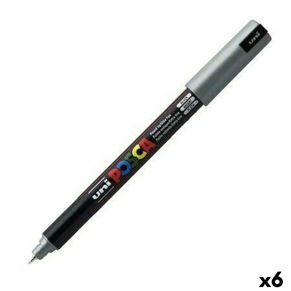Feutres posca pc 1mr argente 6 unites_7749. DIAYTAR COTE D'IVOIRE - Où Chaque Produit a son Histoire. Découvrez notre gamme de produits, chacun portant en lui le récit de l'artisanat et de la passion, pour vous offrir une expérience de shopping authentique.