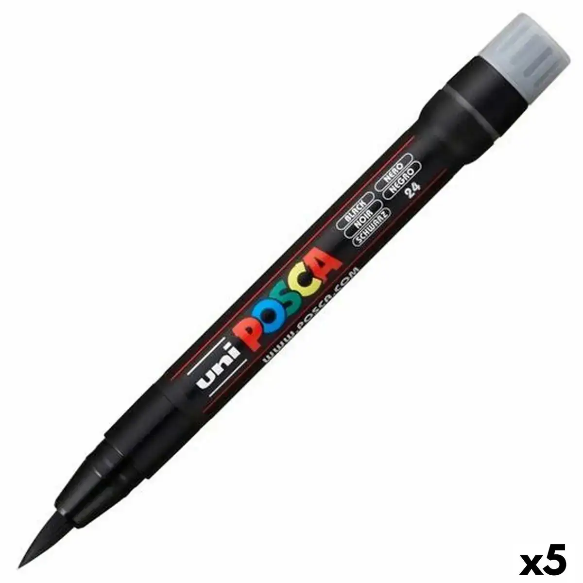 Feutres posca pcf 350 noir 5 unites_8411. DIAYTAR COTE D'IVOIRE - Là où la Qualité est Non Négociable. Parcourez notre boutique en ligne pour découvrir des produits qui incarnent le raffinement et l'excellence du Côte d'Ivoire.