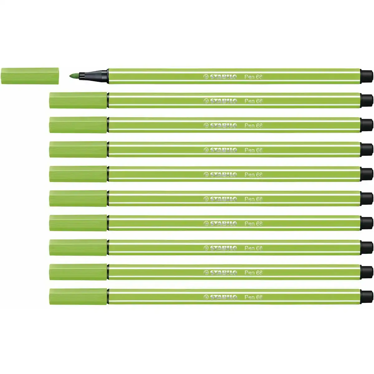 Feutres stabilo pen 68 10 unites vert clair_1490. DIAYTAR COTE D'IVOIRE - Votre Destination pour un Shopping Réfléchi. Découvrez notre gamme variée et choisissez des produits qui correspondent à vos valeurs et à votre style de vie.