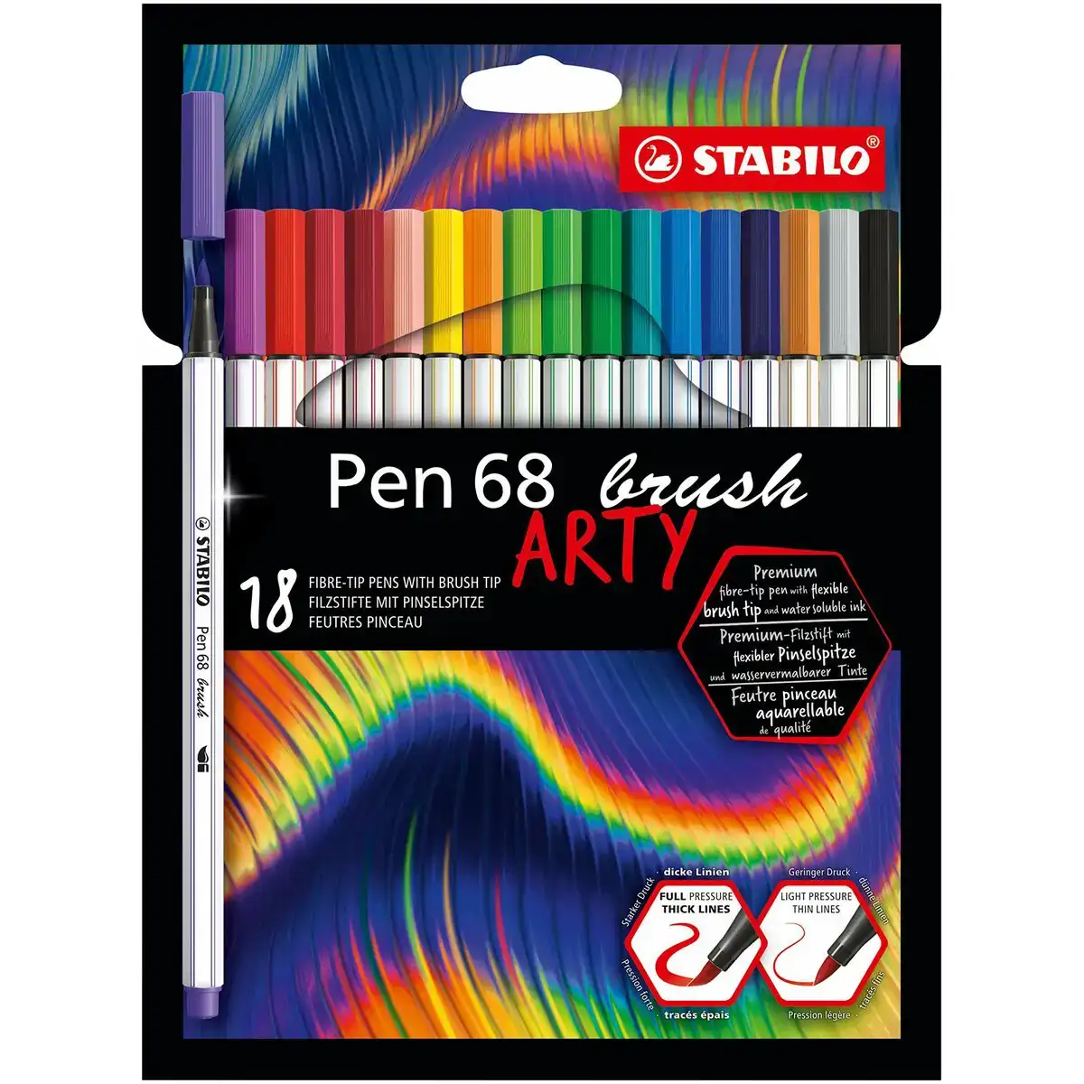 Feutres stabilo pen 68 brush arty_5502. DIAYTAR COTE D'IVOIRE - Votre Destination pour un Shopping Réfléchi. Découvrez notre gamme variée et choisissez des produits qui correspondent à vos valeurs et à votre style de vie.