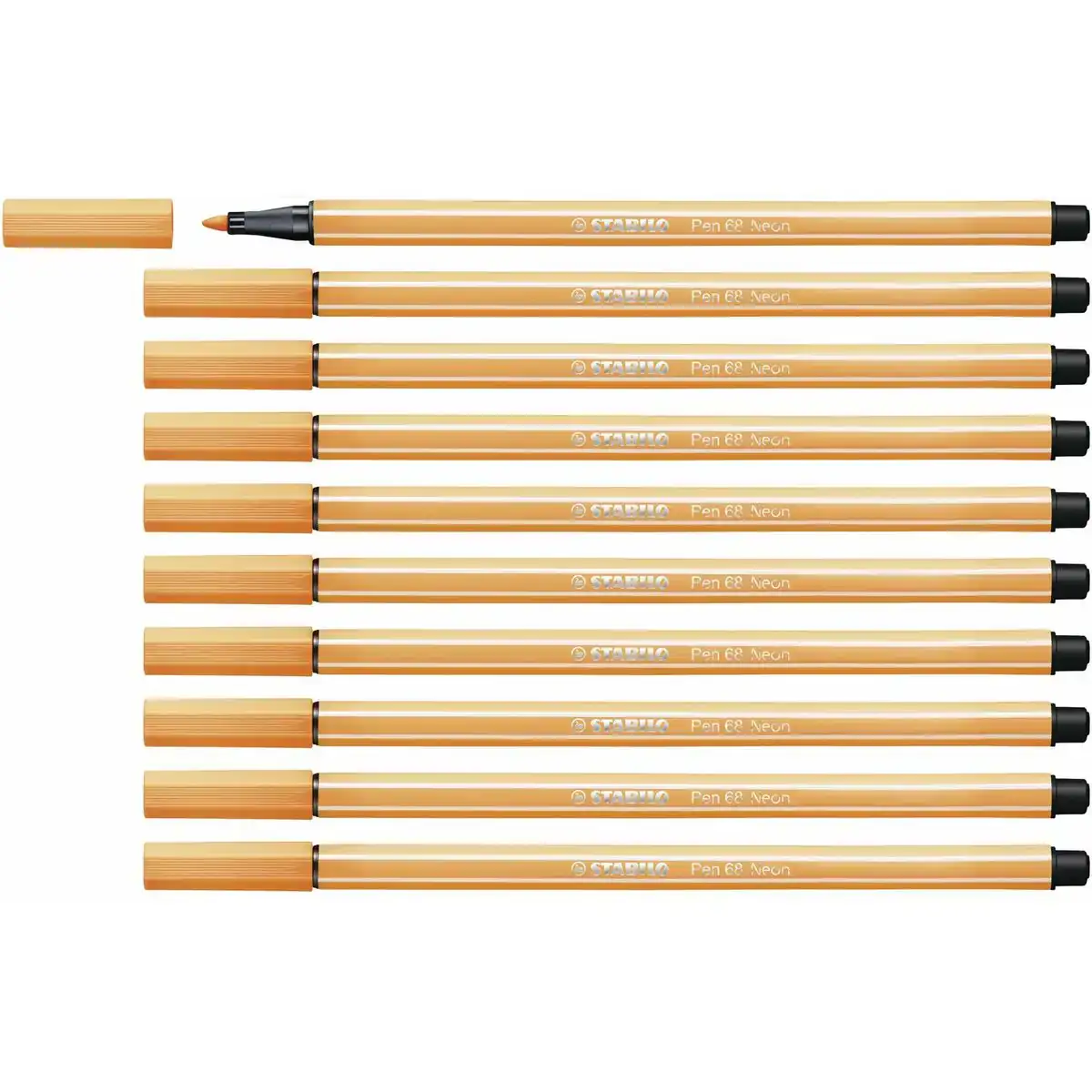 Feutres stabilo pen 68 fluorescent orange 10 unites_3305. DIAYTAR COTE D'IVOIRE - Où Chaque Produit a son Histoire. Découvrez notre gamme de produits, chacun portant en lui le récit de l'artisanat et de la passion, pour vous offrir une expérience de shopping authentique.